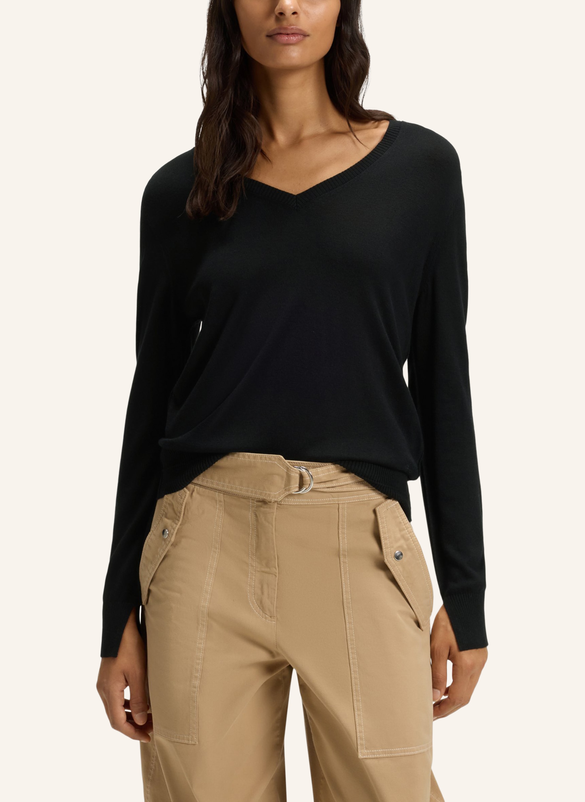 Thumbnail - Boss Pullover C_Fiaffella Regular Fit schwarz