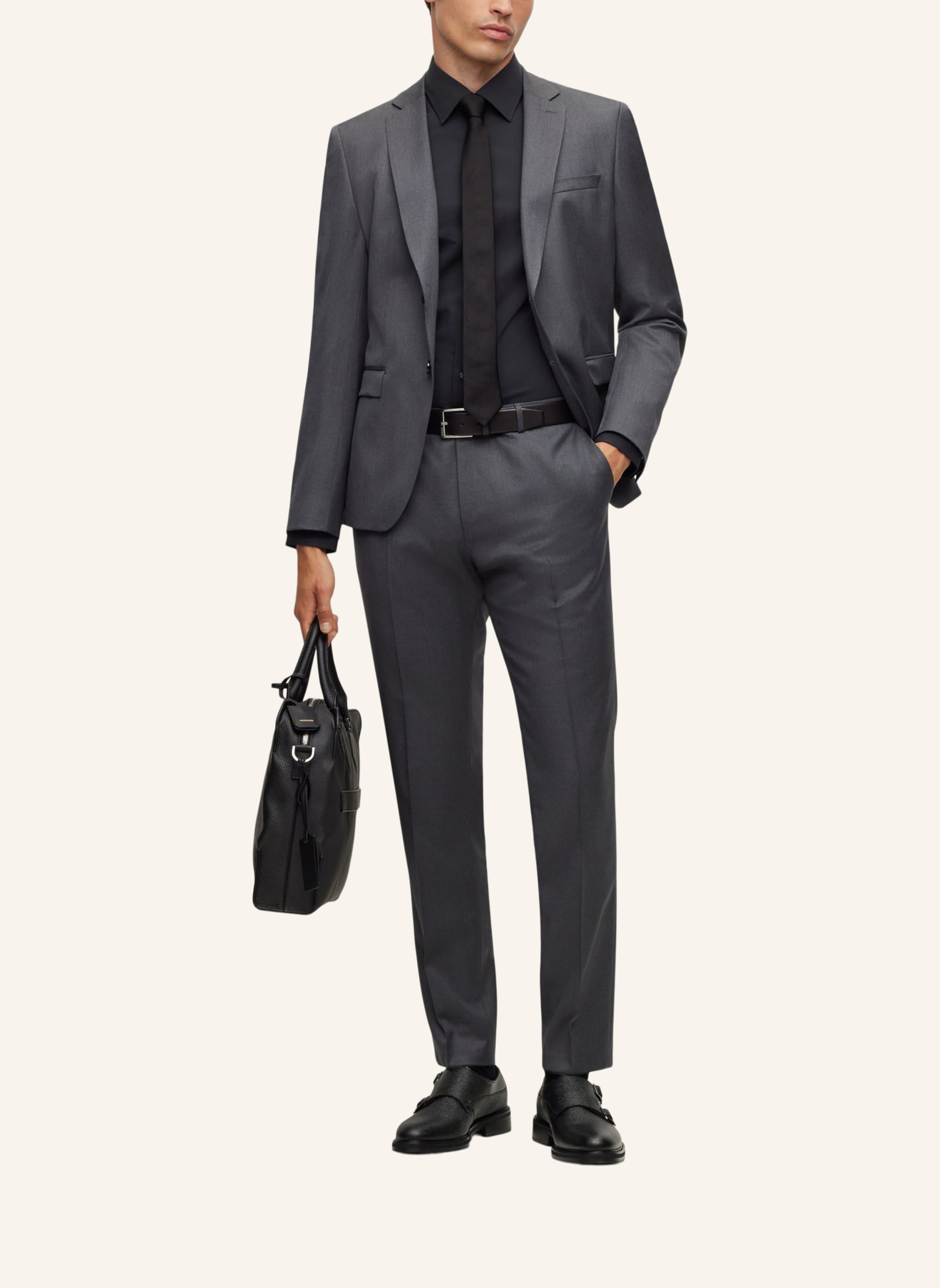 Thumbnail - Boss Business Hose H-Wenten-b1 Extra-Slim Fit grau