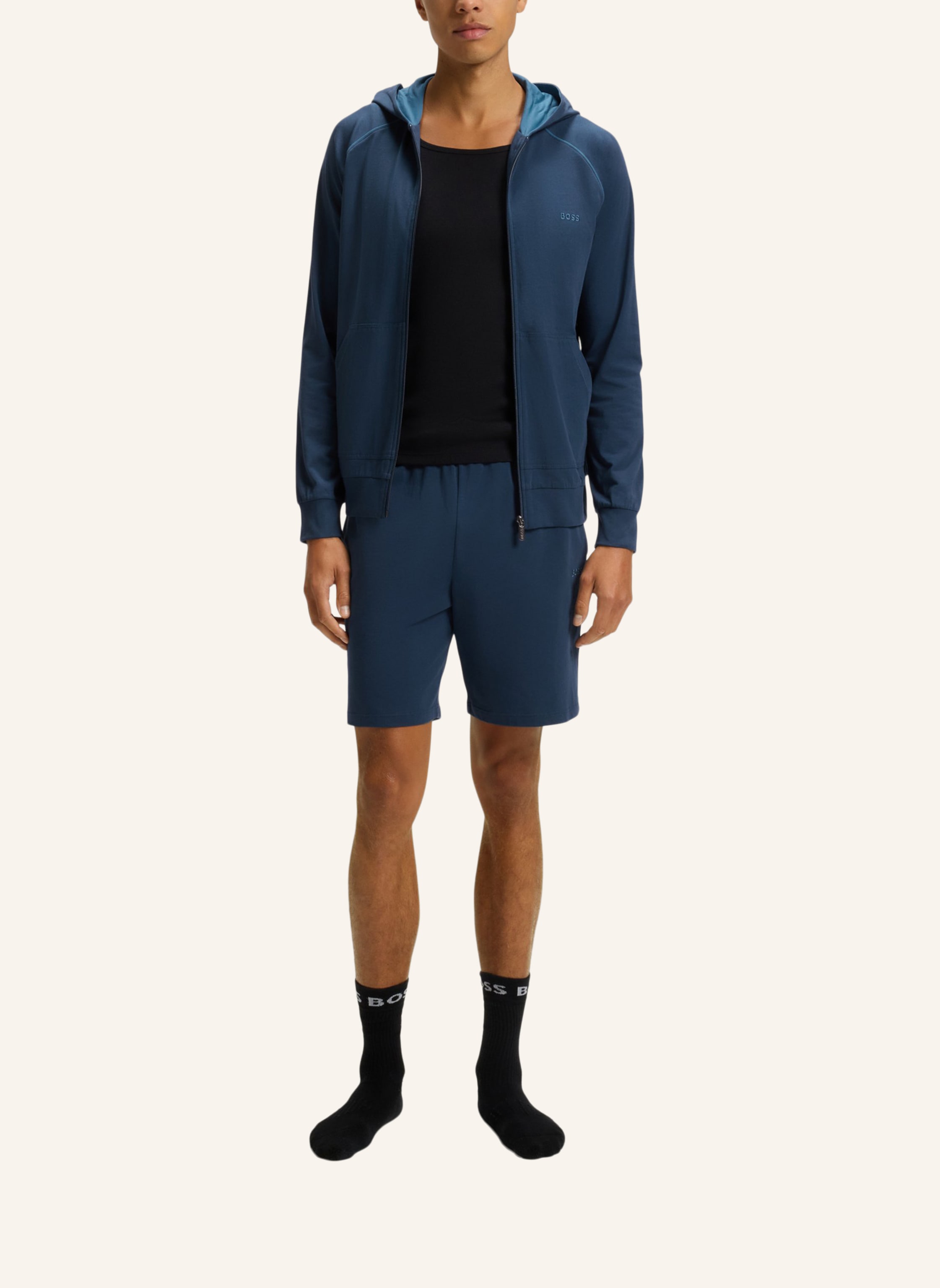 Thumbnail - Boss Loungewear Jacke Mix&Match Jacket H Regular Fit blau