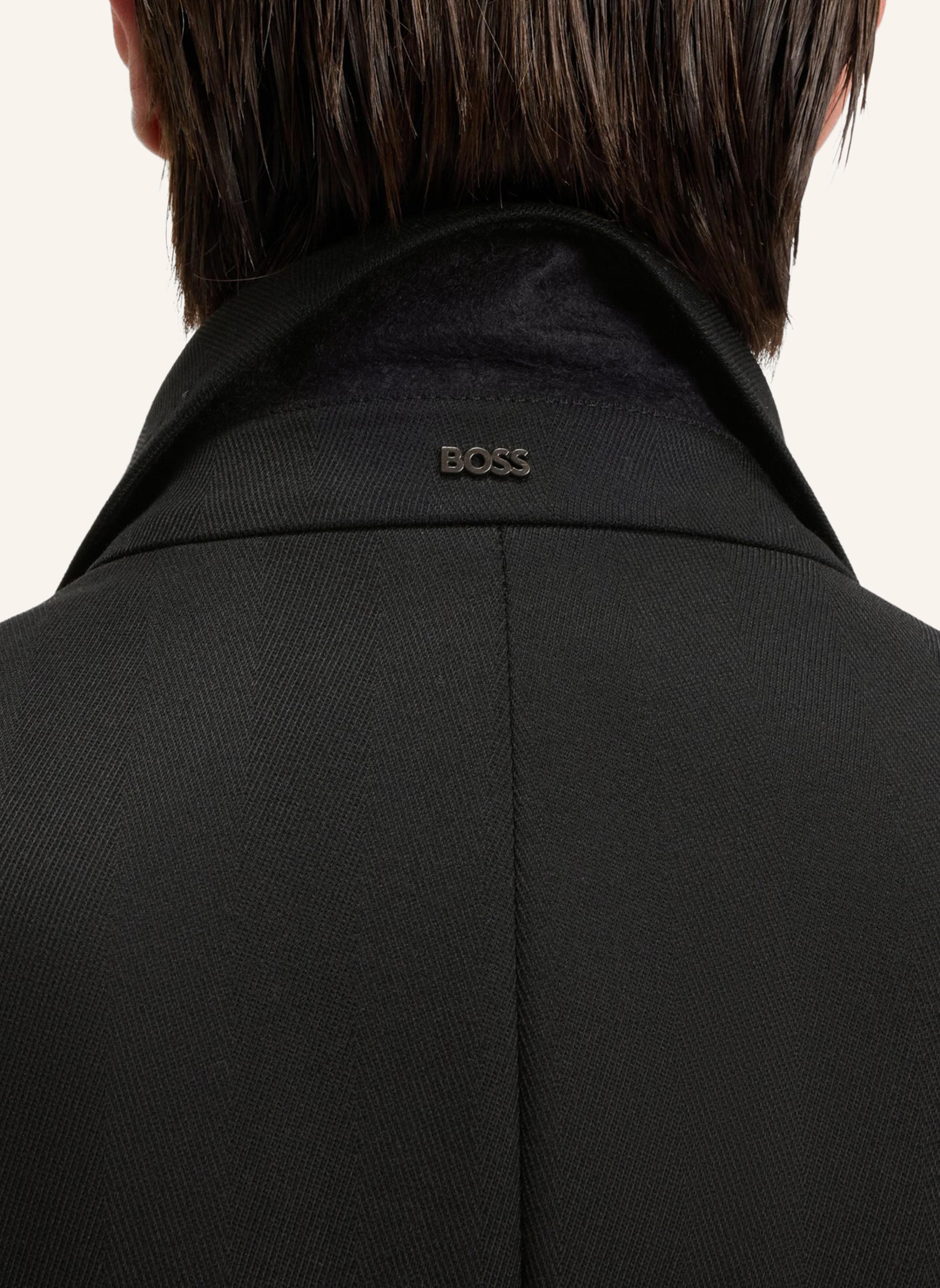 Thumbnail - Boss Klassischer Mantel H-Hyde-Bib-254 Slim Fit schwarz