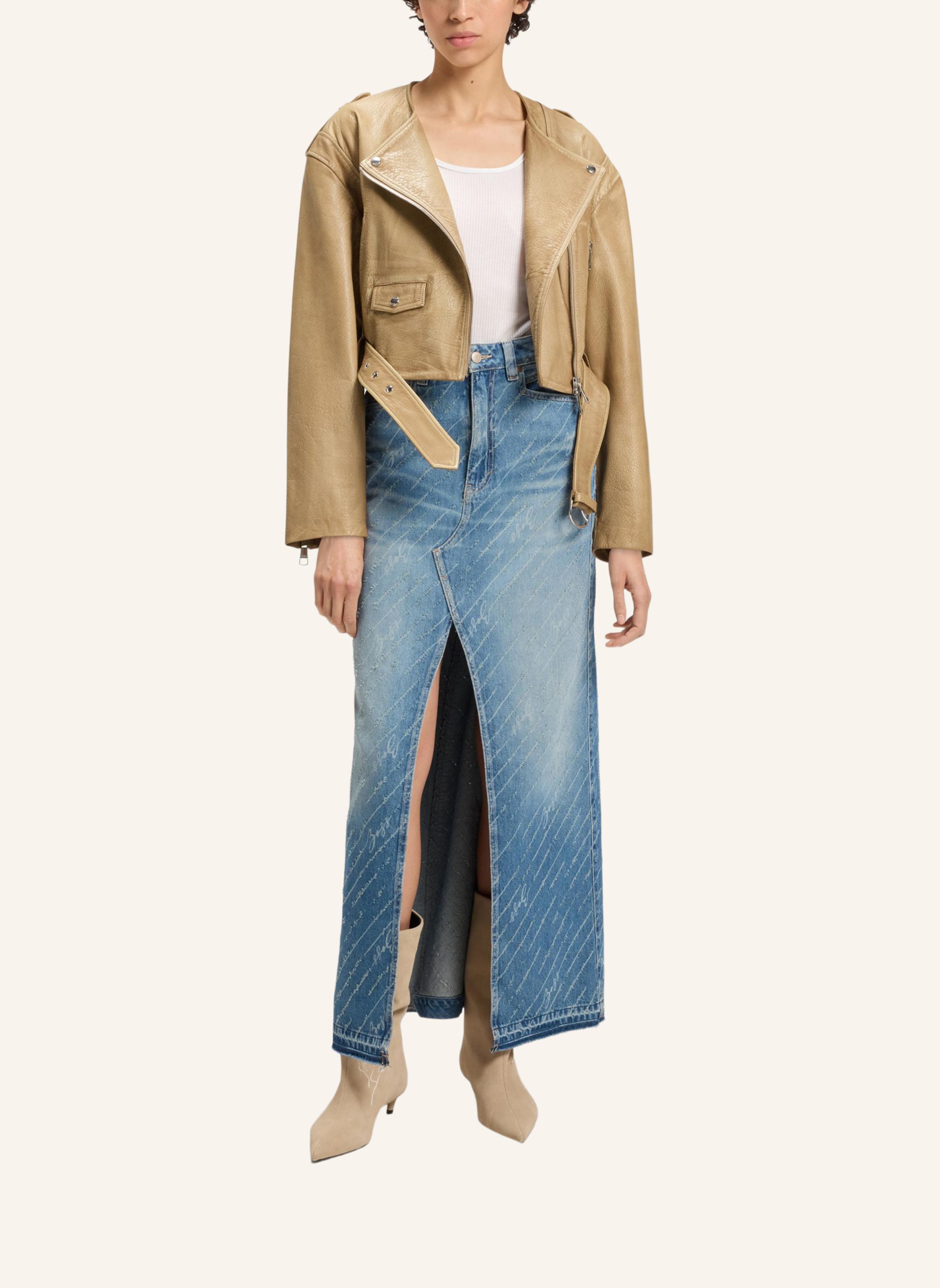 Thumbnail - Boss Lederjacke C_Sadora Regular Fit braun