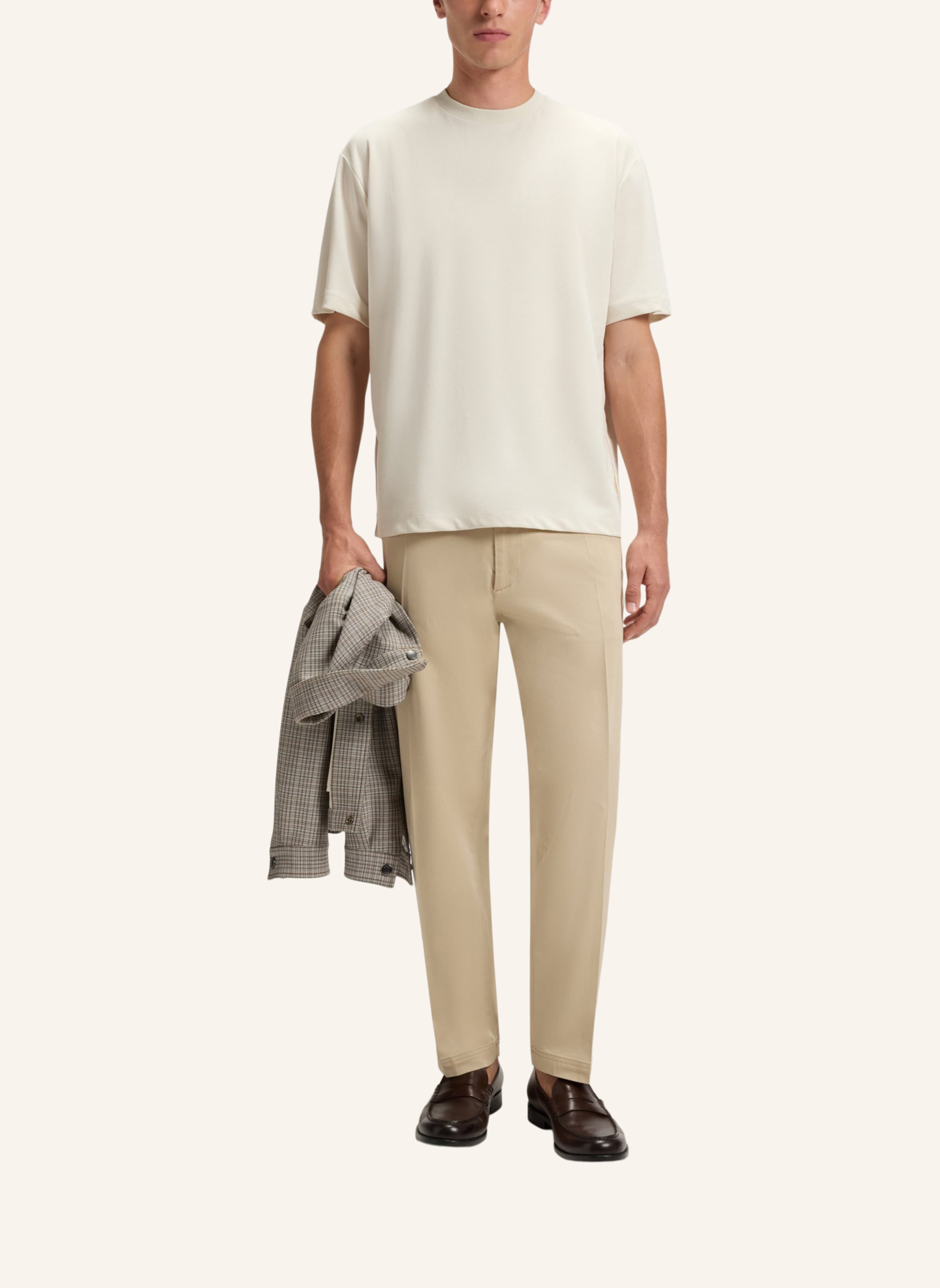 Thumbnail - Boss T-Shirt P-Tames 205_In Relaxed Fit weiss