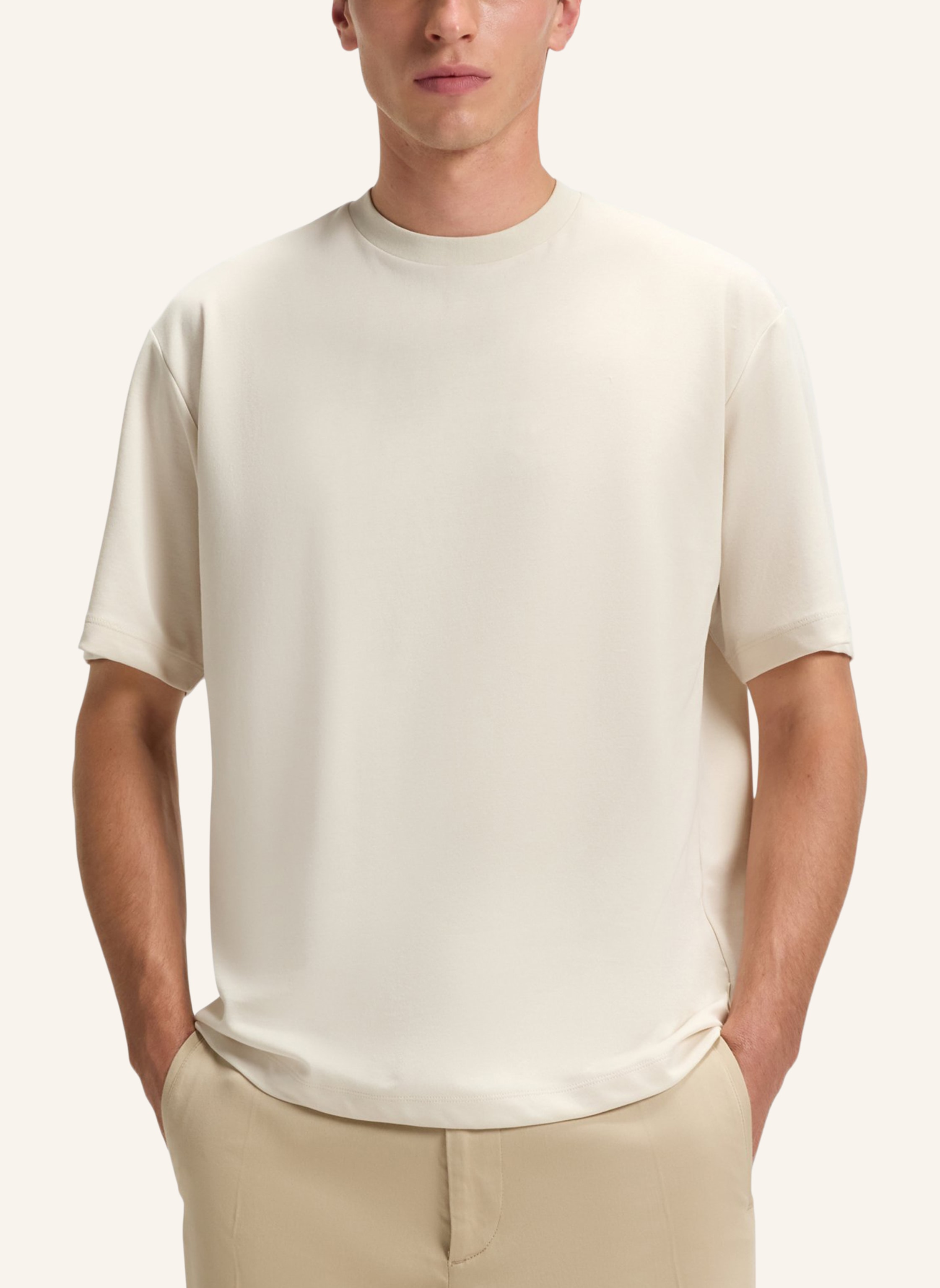 Thumbnail - Boss T-Shirt P-Tames 205_In Relaxed Fit weiss