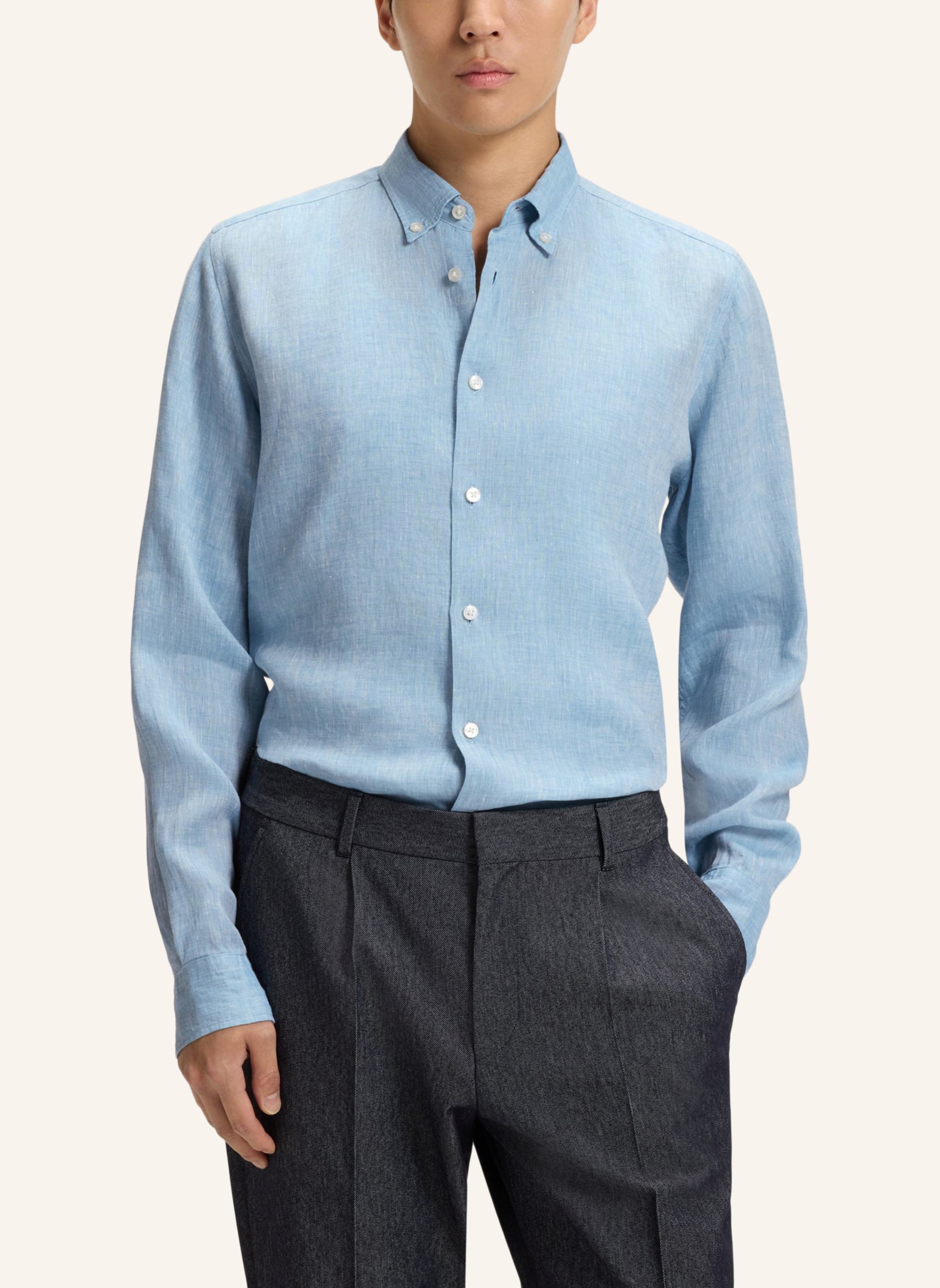 Thumbnail - Boss Casual Hemd C-Liam-S-Bd-c1-243 Regular Fit blau