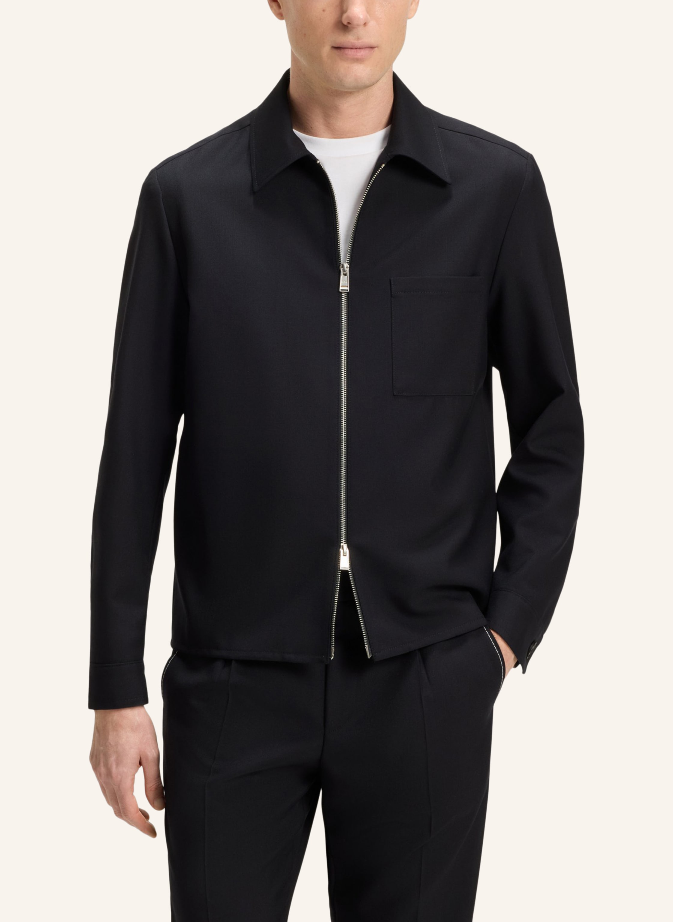 Thumbnail - Boss Blazer C-Carper-Zip-253 Regular Fit blau