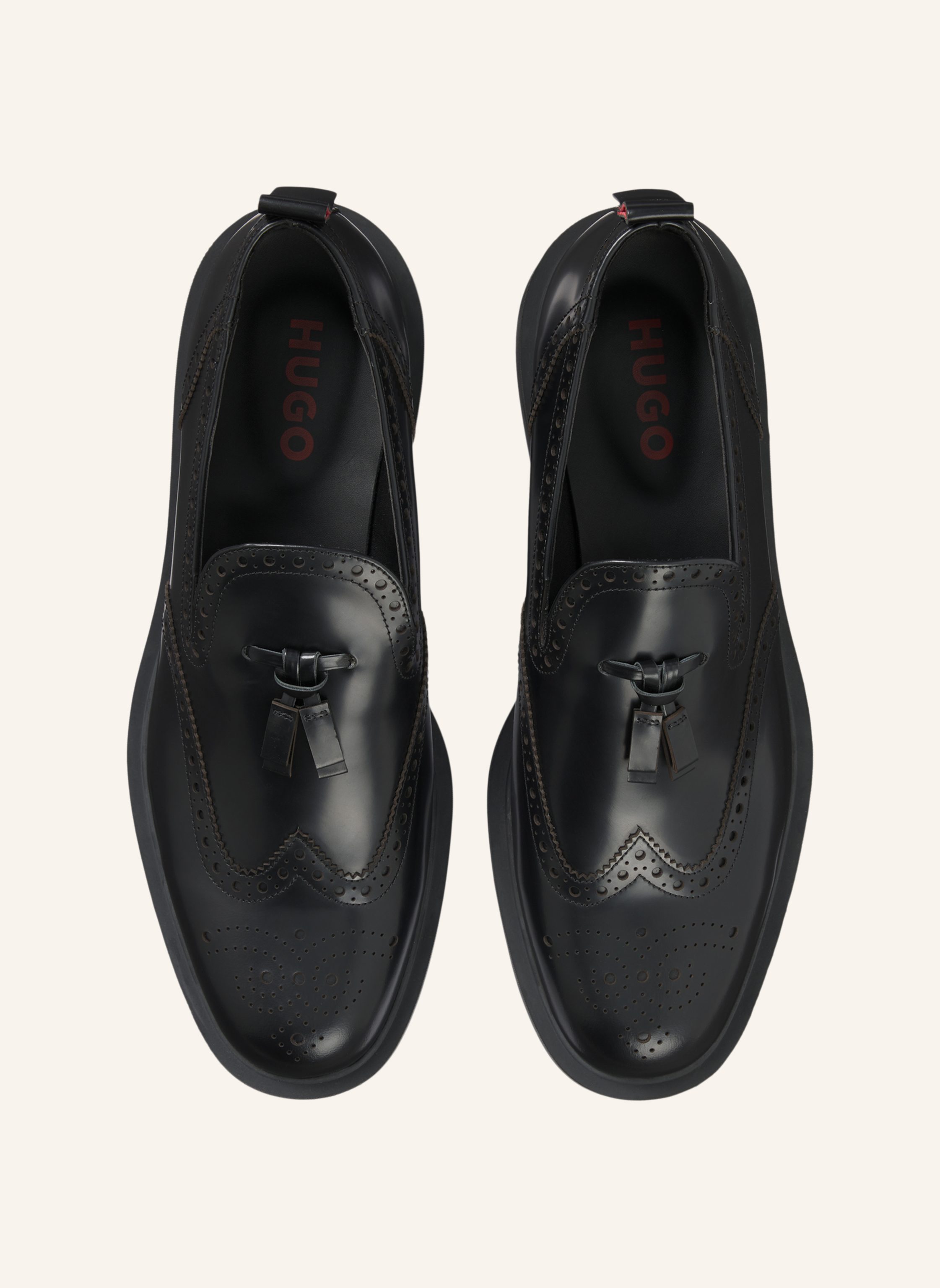 Thumbnail - Hugo Casual Slipper Lysander_Loaf_Bobr schwarz