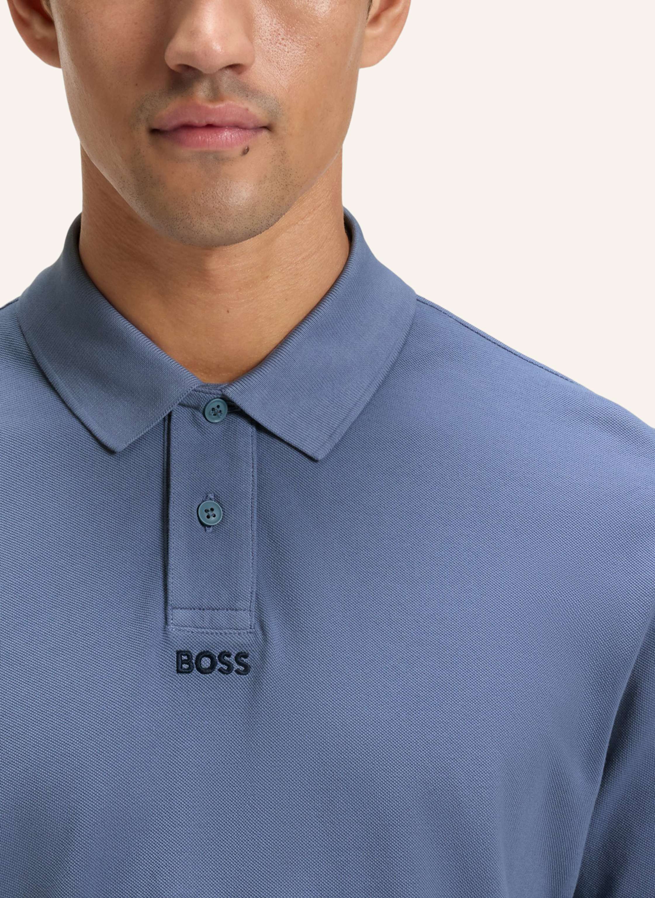 Thumbnail - Boss Poloshirt Pe_Gradient_In Regular Fit blau