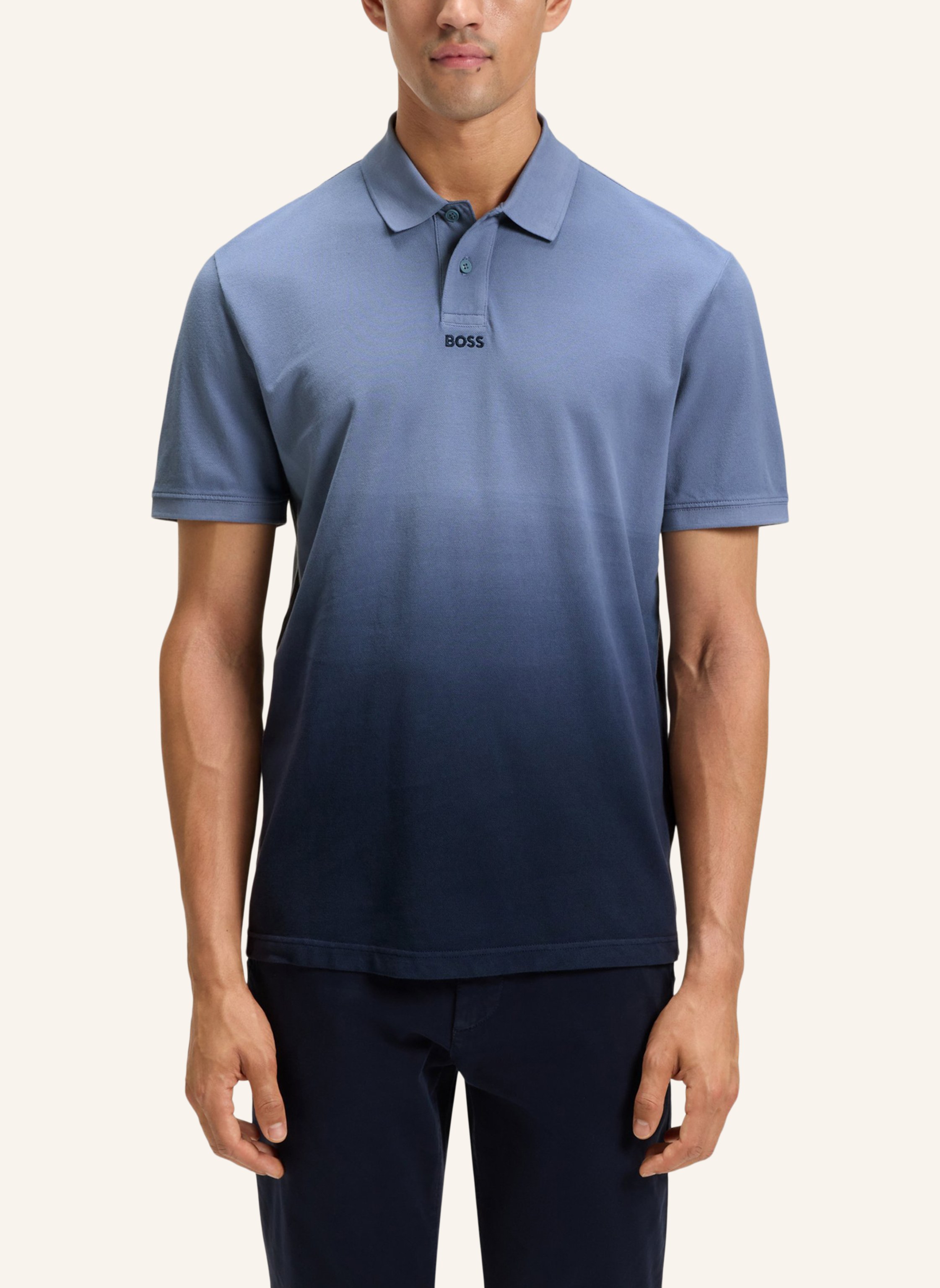 Thumbnail - Boss Poloshirt Pe_Gradient_In Regular Fit blau