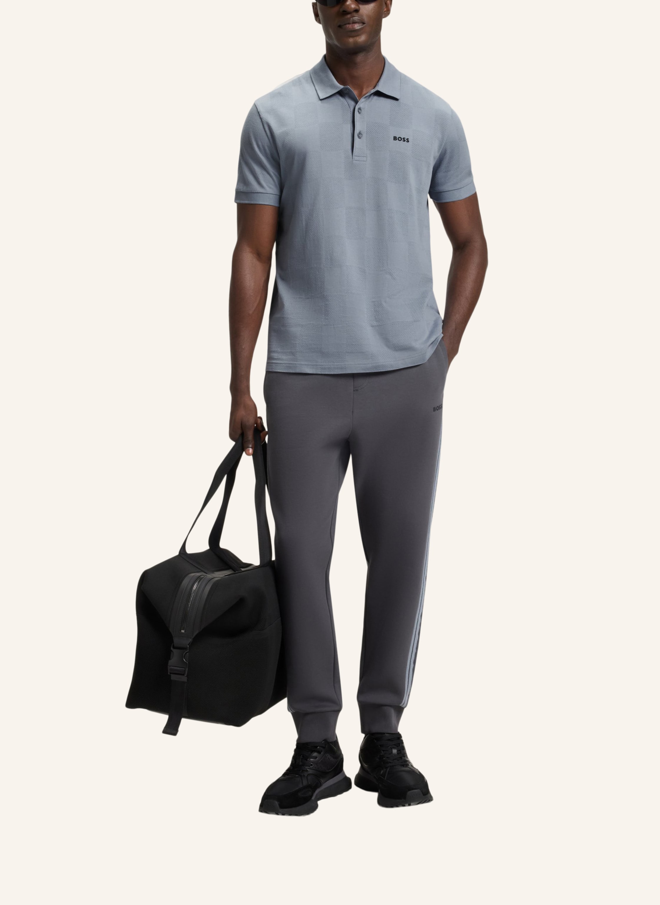 Thumbnail - Boss Poloshirt Patteo Goc Regular Fit grau