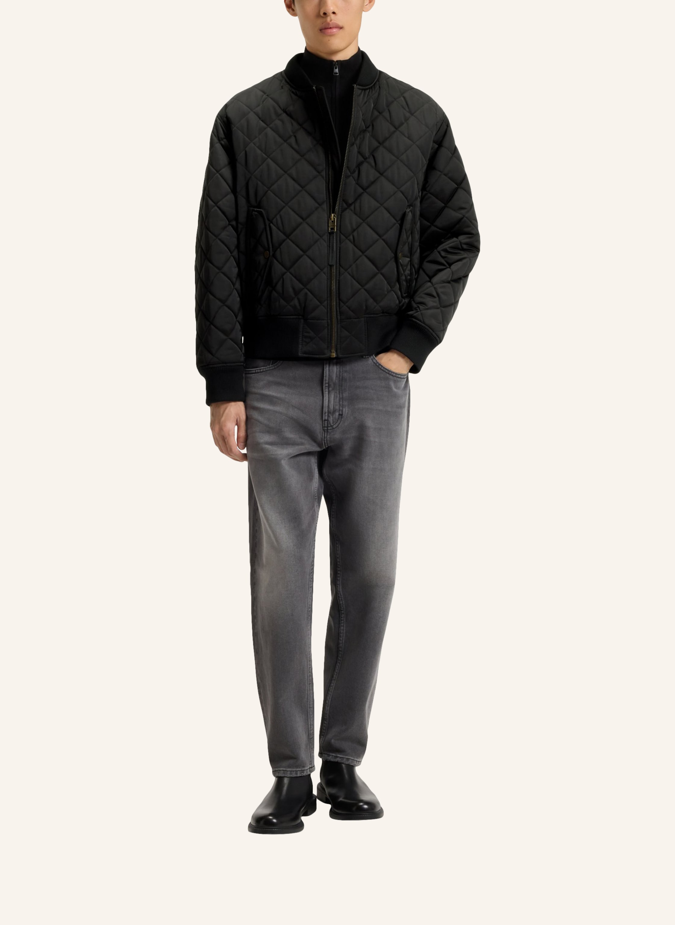 Thumbnail - Hugo Casual Jacke bicol2541 Regular Fit schwarz