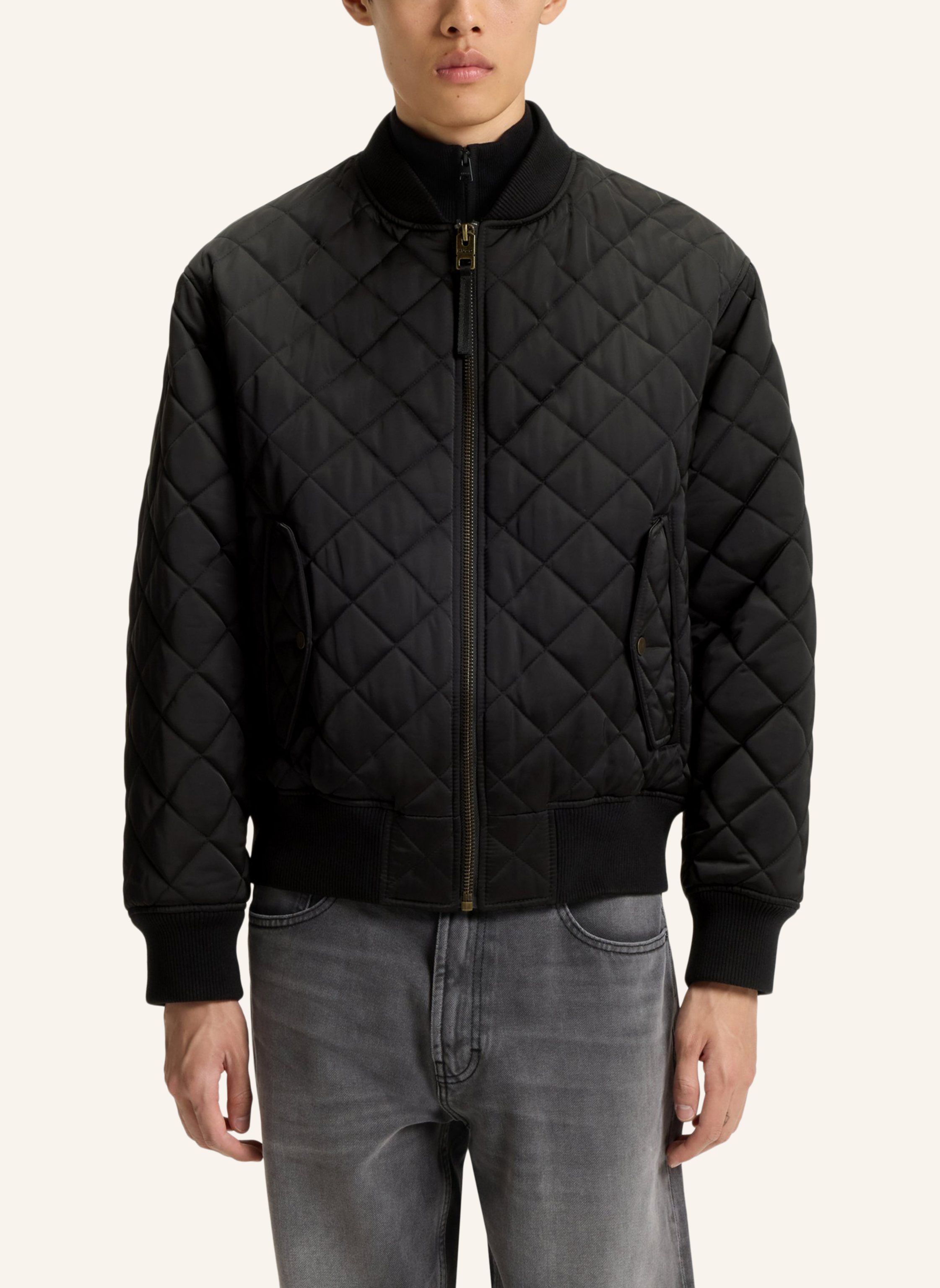 Thumbnail - Hugo Casual Jacke bicol2541 Regular Fit schwarz
