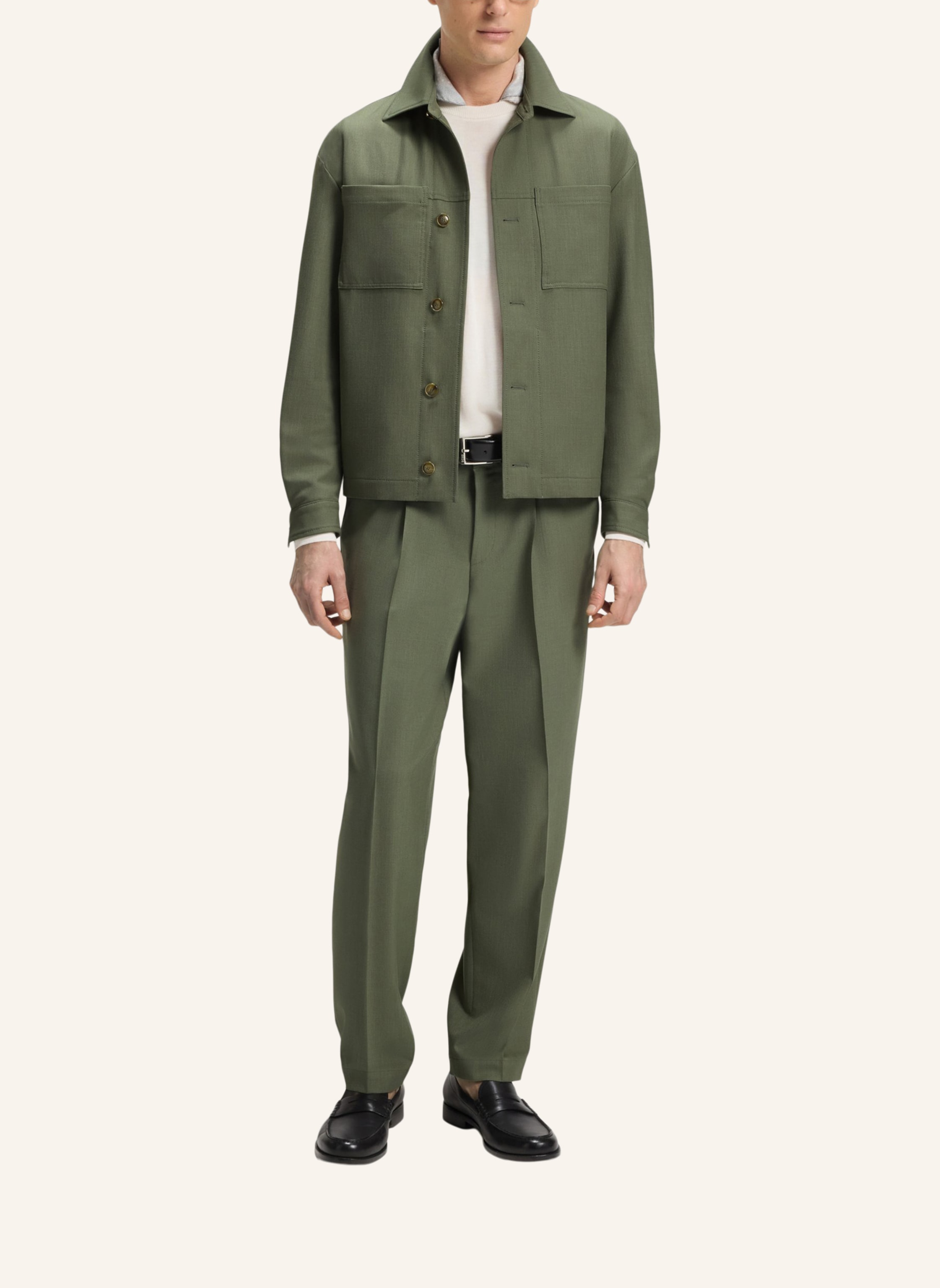 Thumbnail - Boss Blazer P-Craig-Wg-253 Relaxed Fit gruen