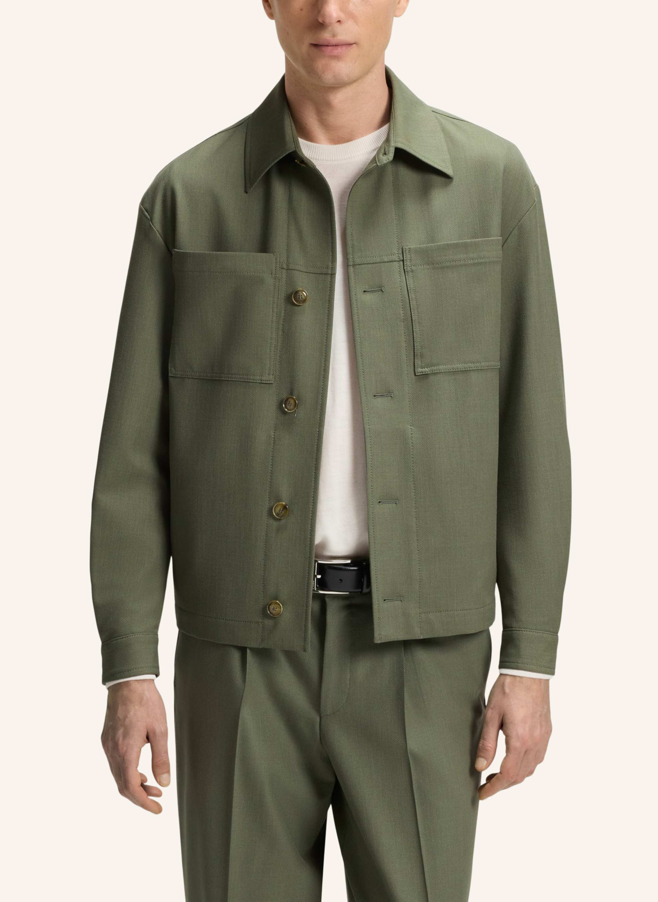 Thumbnail - Boss Blazer P-Craig-Wg-253 Relaxed Fit gruen