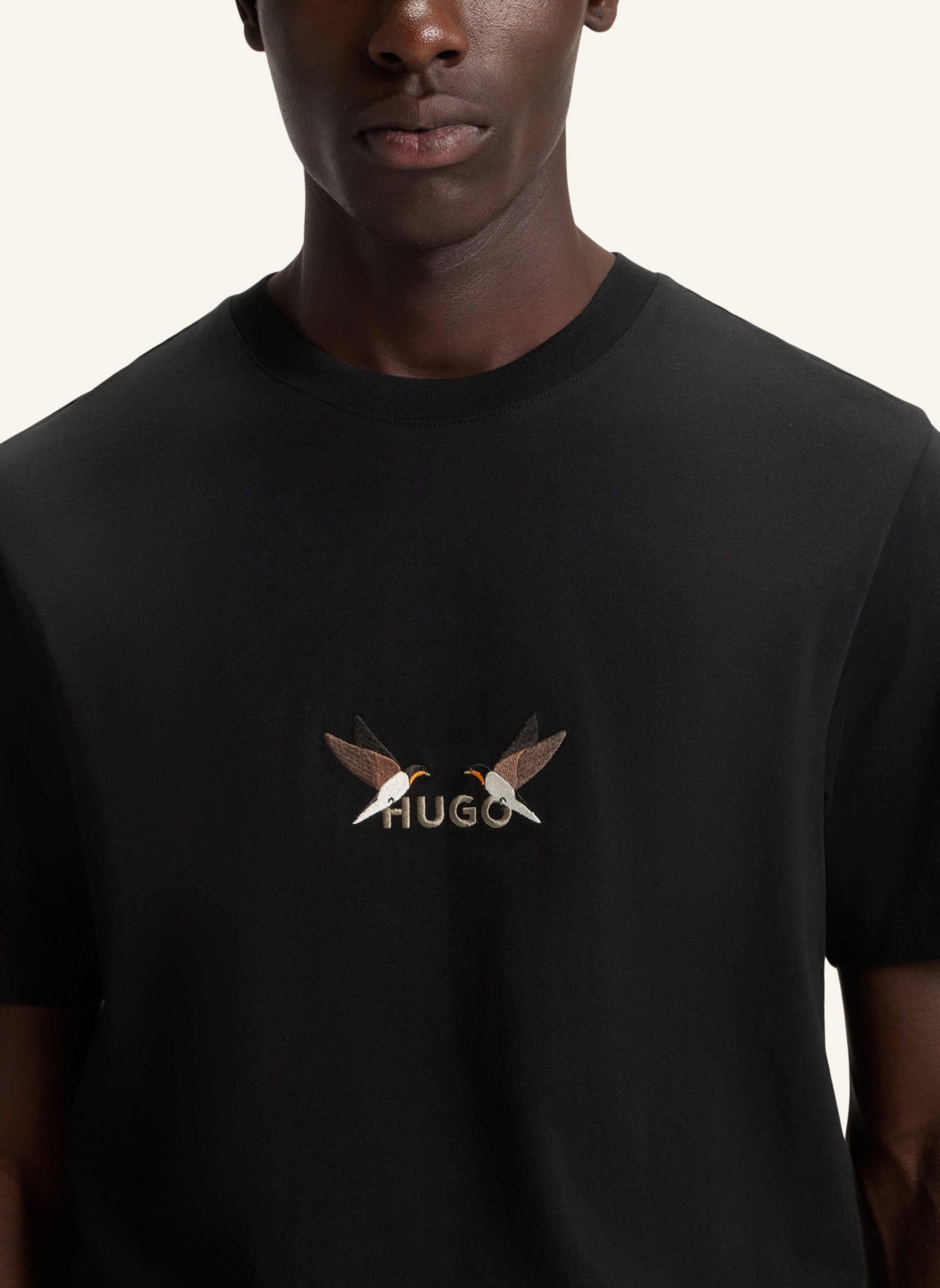 Thumbnail - Hugo T-Shirt Dugolini Regular Fit schwarz