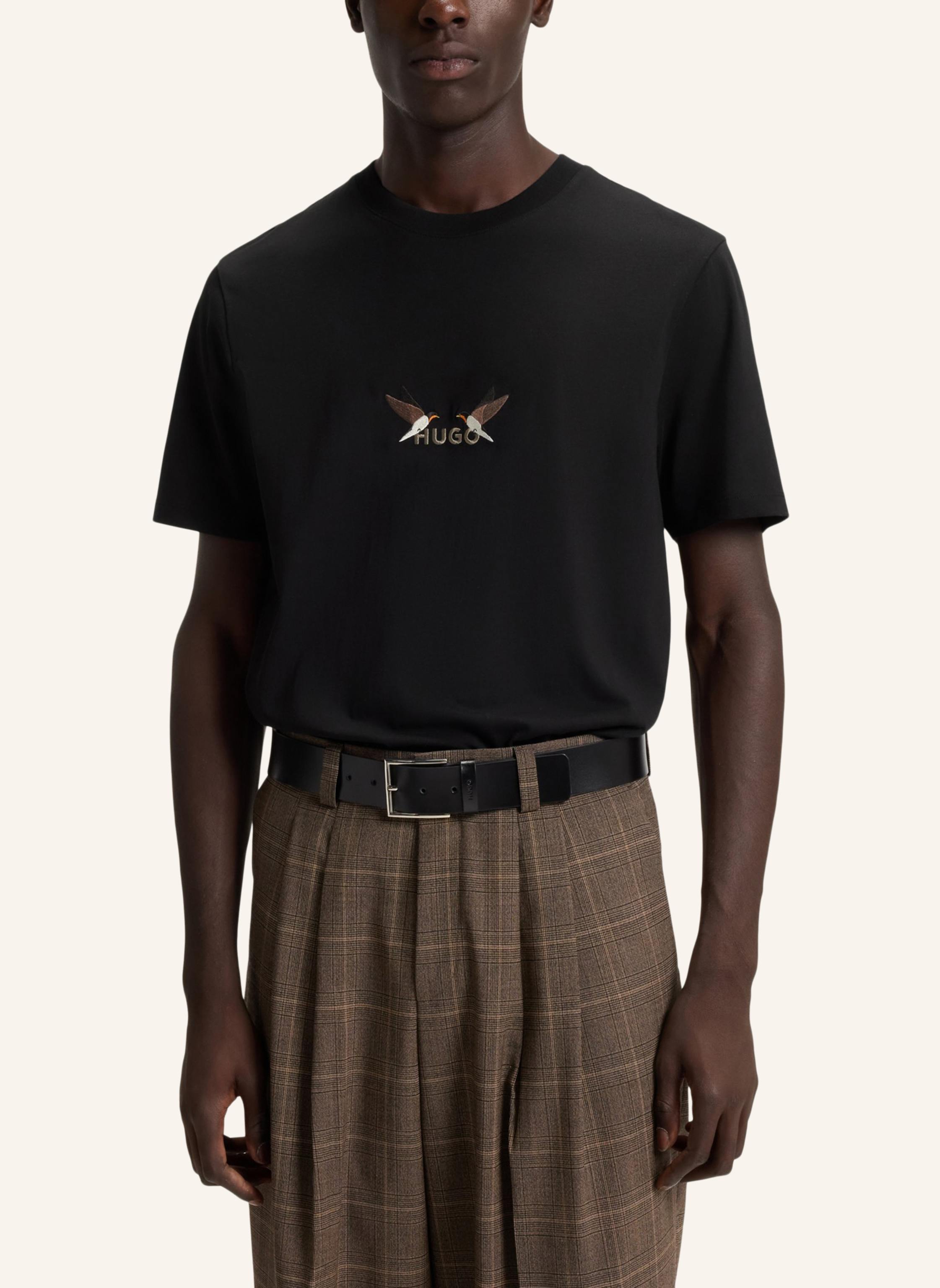 Thumbnail - Hugo T-Shirt Dugolini Regular Fit schwarz