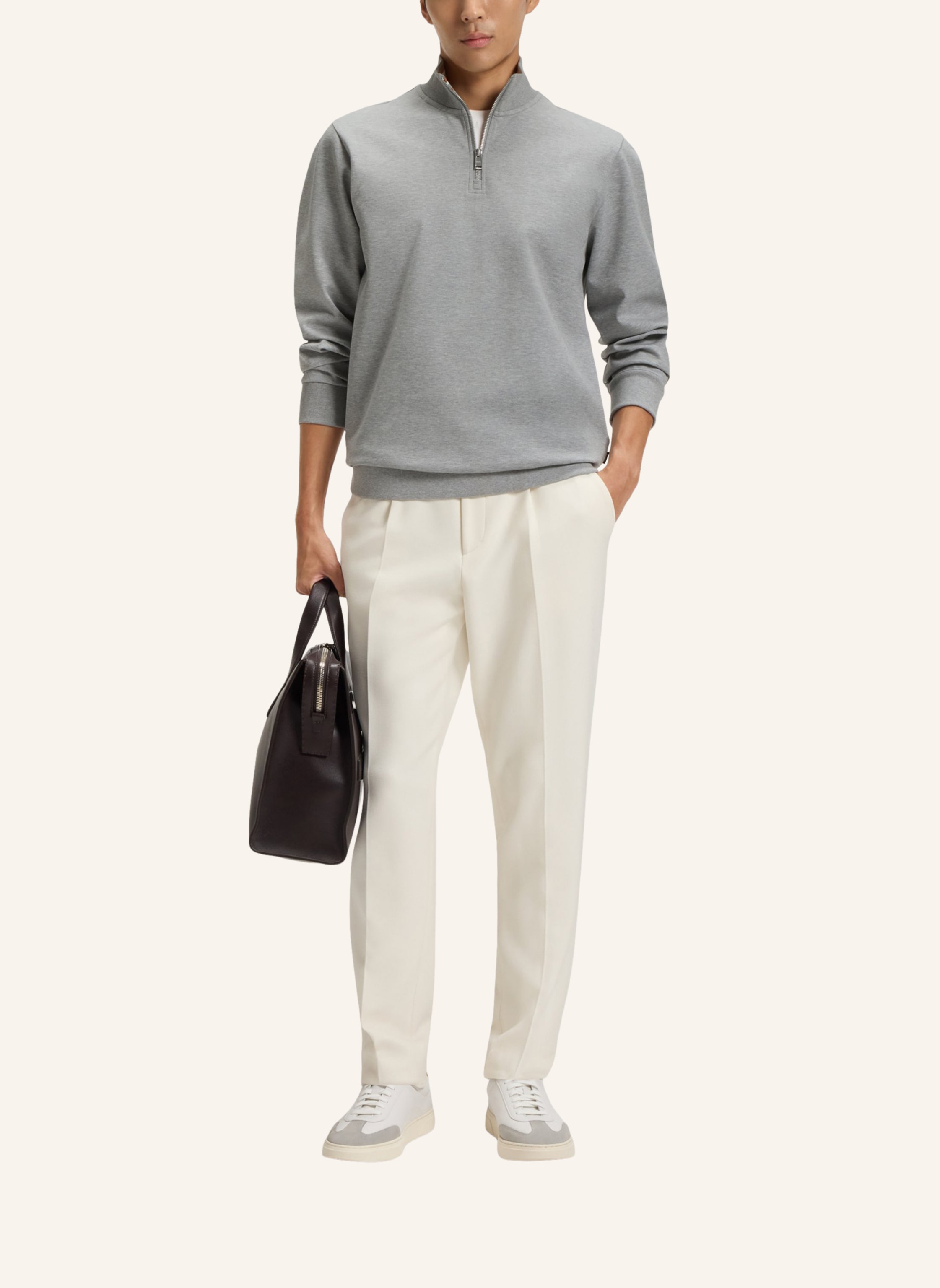 Thumbnail - Boss Sweatshirt H-Stimmann 109 Regular Fit silber