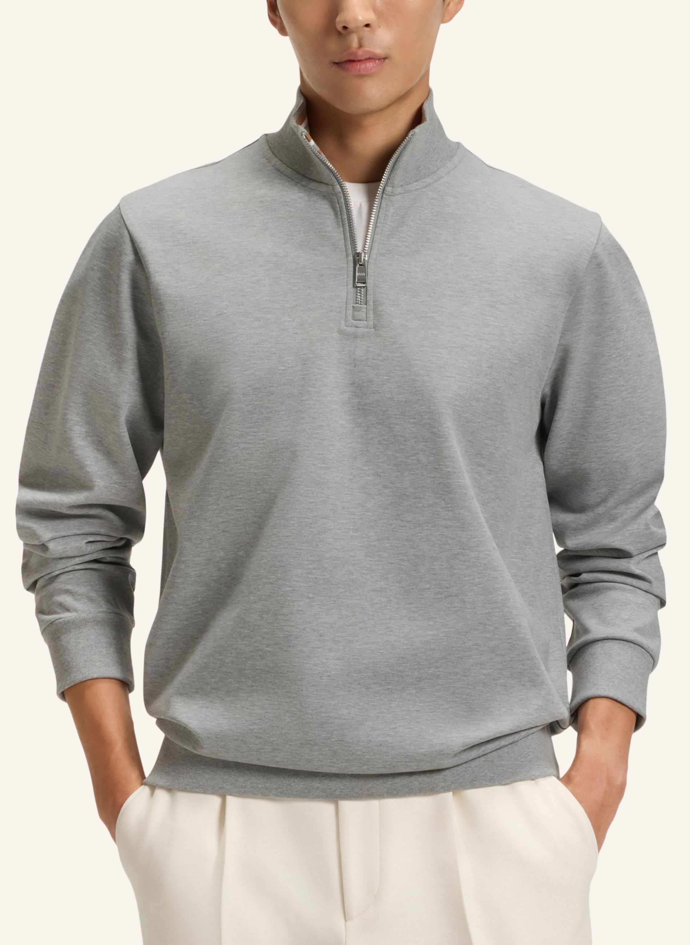 Thumbnail - Boss Sweatshirt H-Stimmann 109 Regular Fit silber