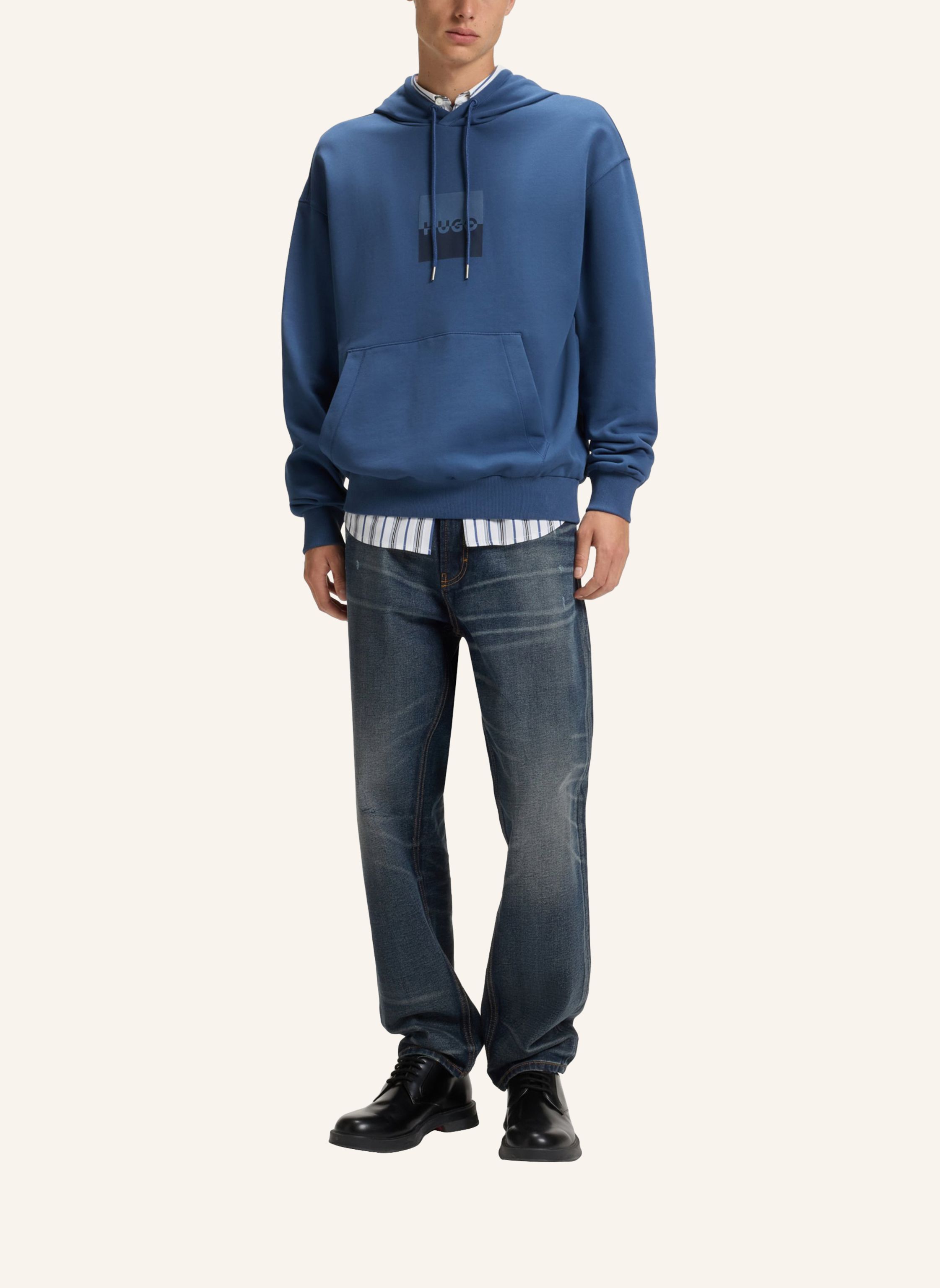 Thumbnail - Hugo Sweatshirt Duspliter Relaxed Fit blau