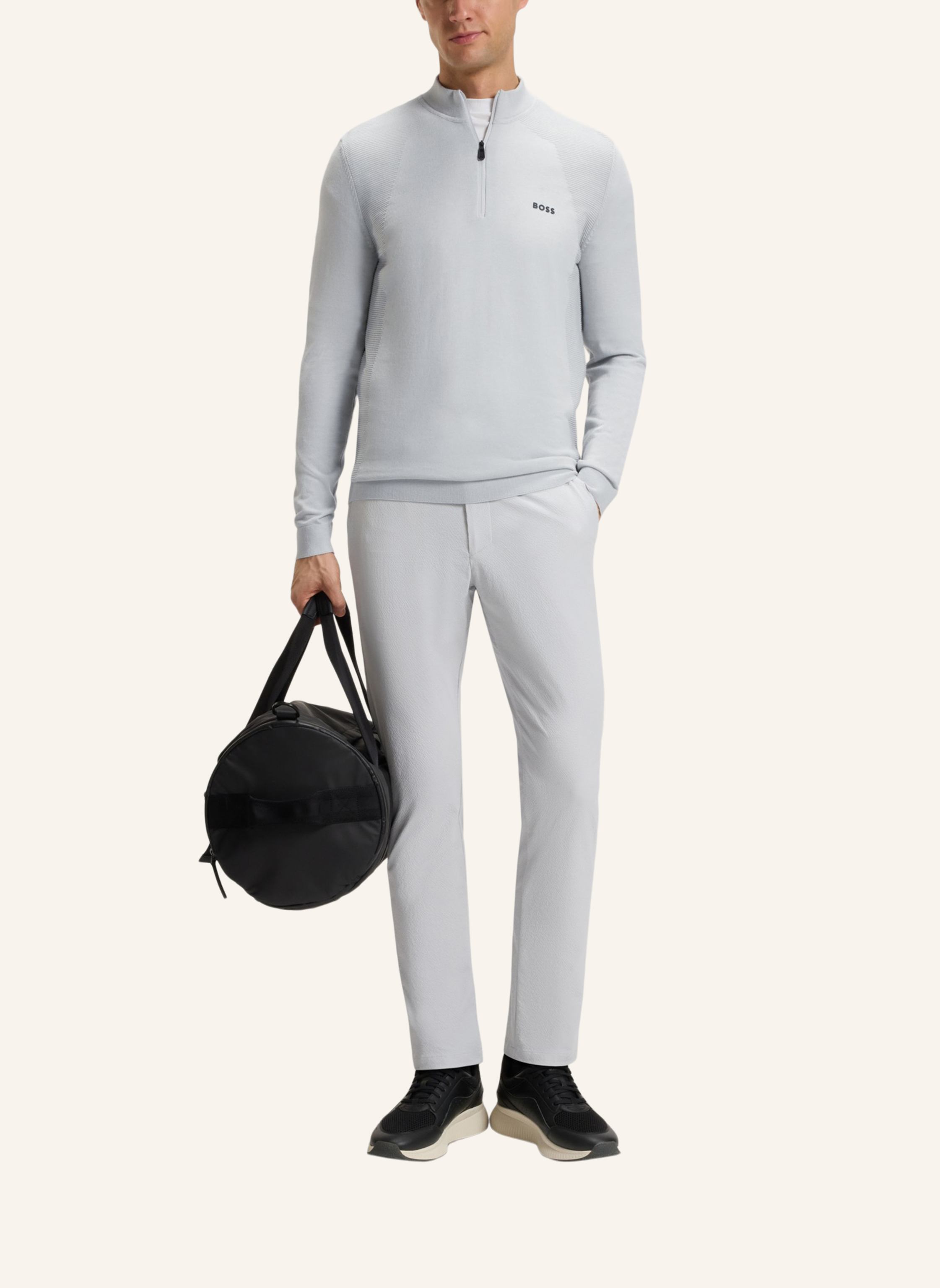 Thumbnail - Boss Pullover K_Momentum-Lite Mn Regular Fit grau