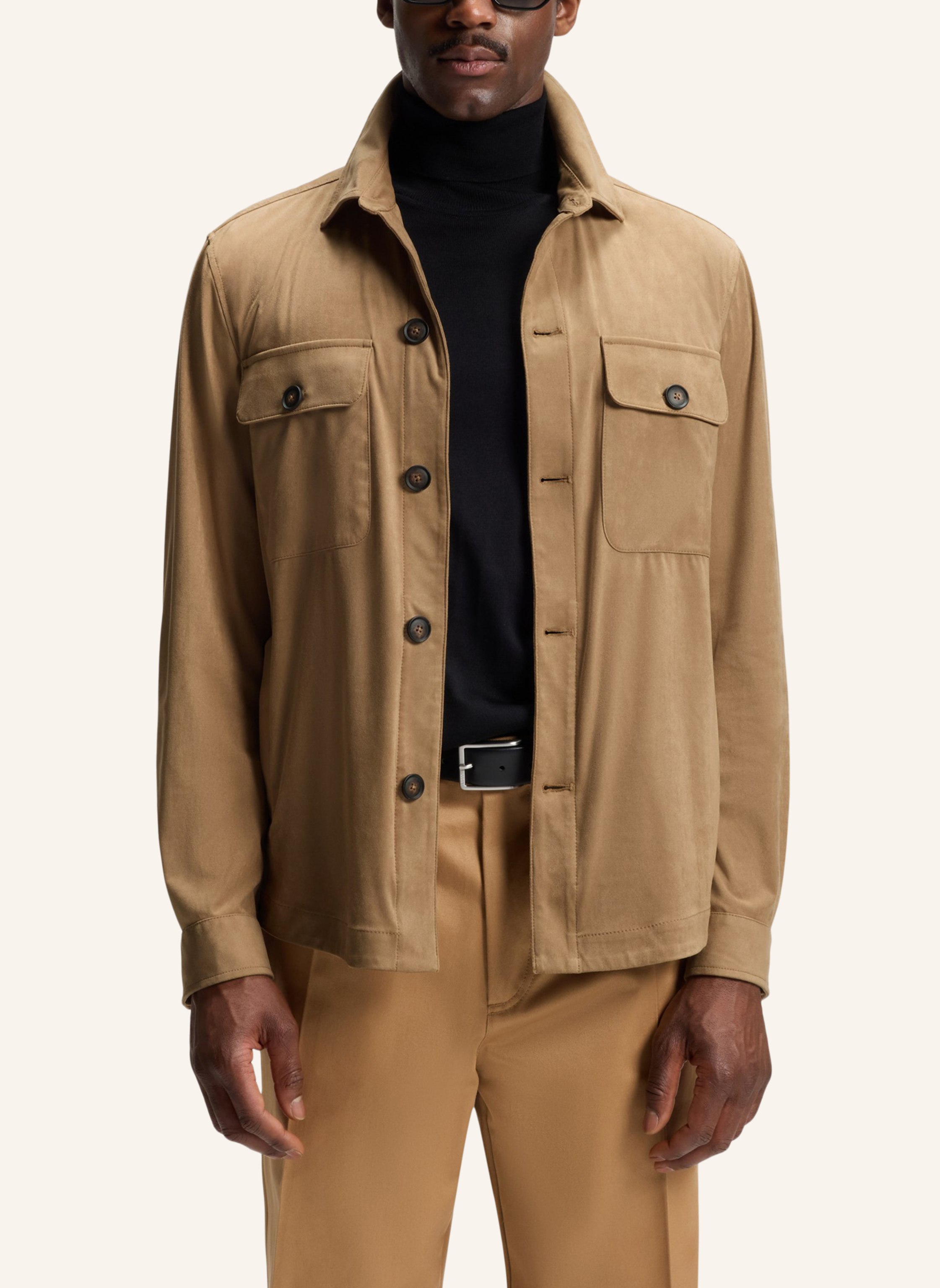 Thumbnail - Boss Blazer C-Carper-Os-253f Relaxed Fit beige
