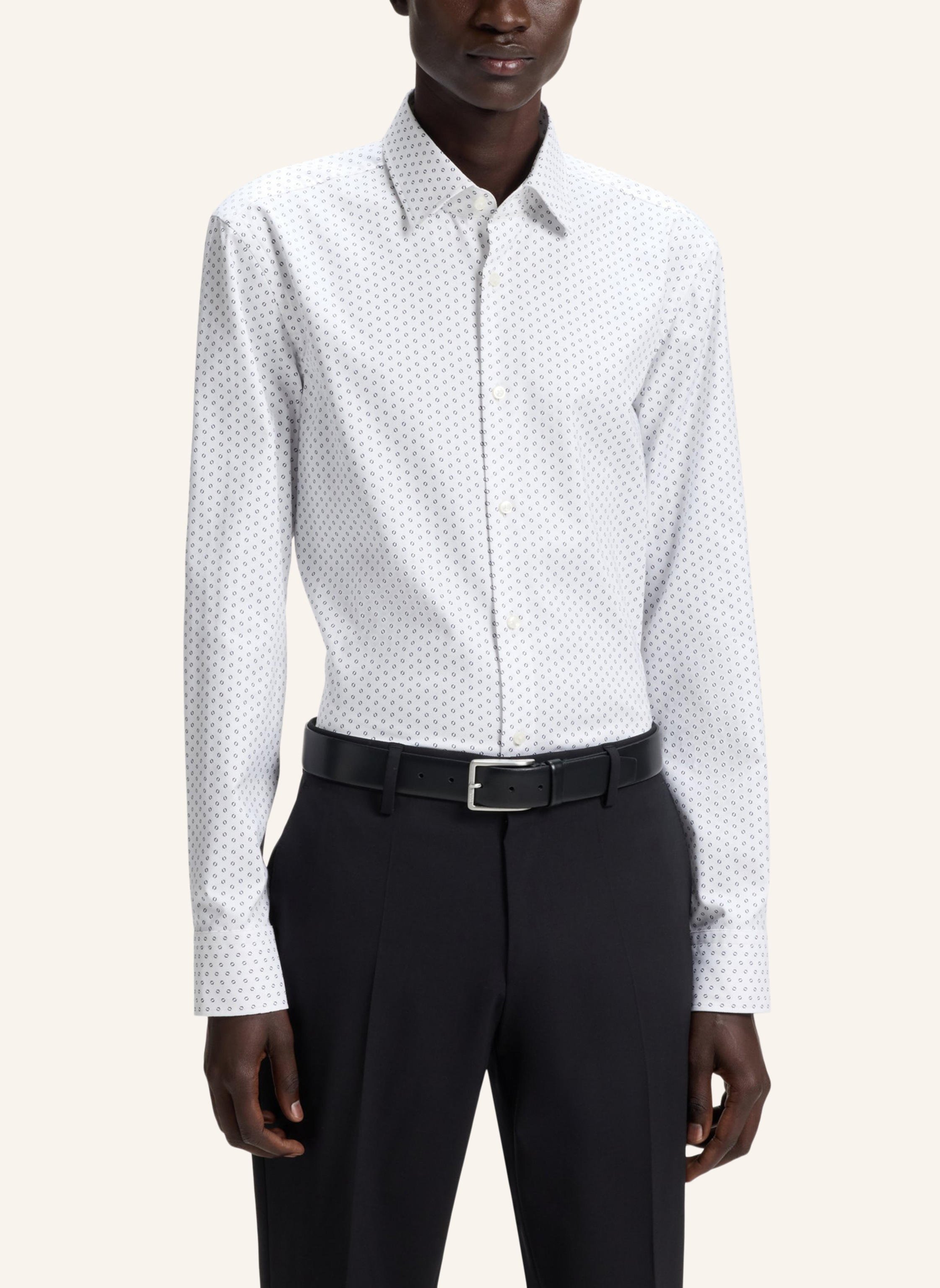 Thumbnail - Boss Business Hemd H-Hank-Kent-c1-214 Slim Fit weiss