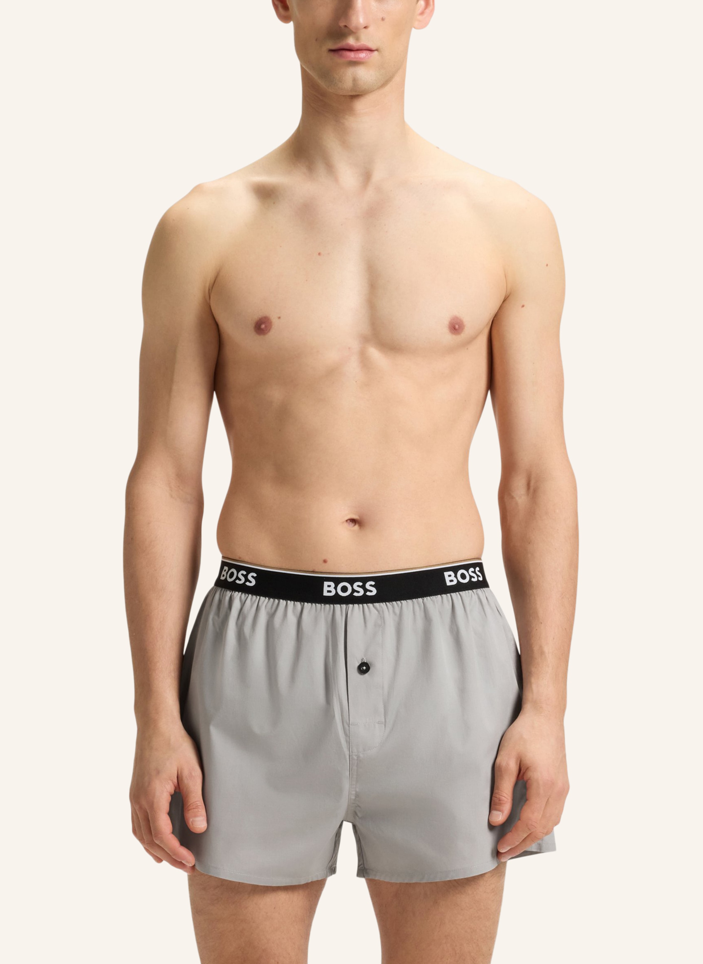 Thumbnail - Boss Pyjamas Unterteil 2p Boxer Shorts Ew grau
