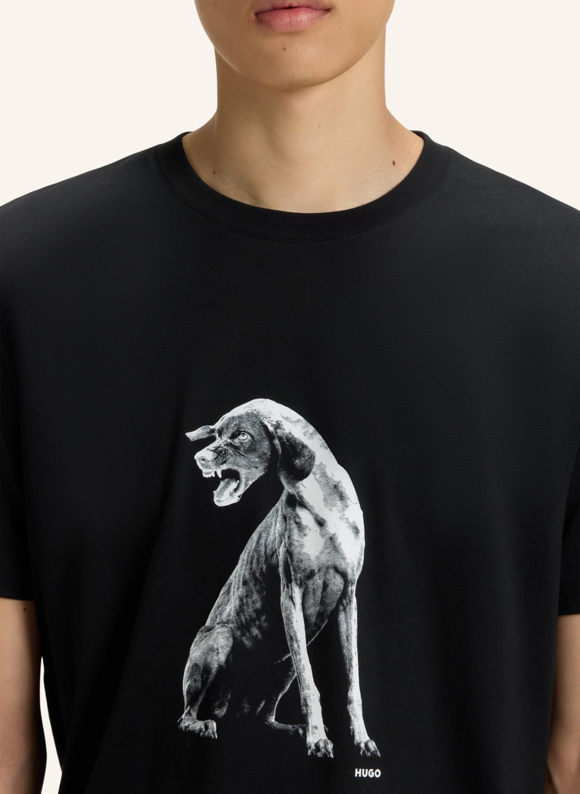 Thumbnail - Hugo T-Shirt Didug Regular Fit schwarz