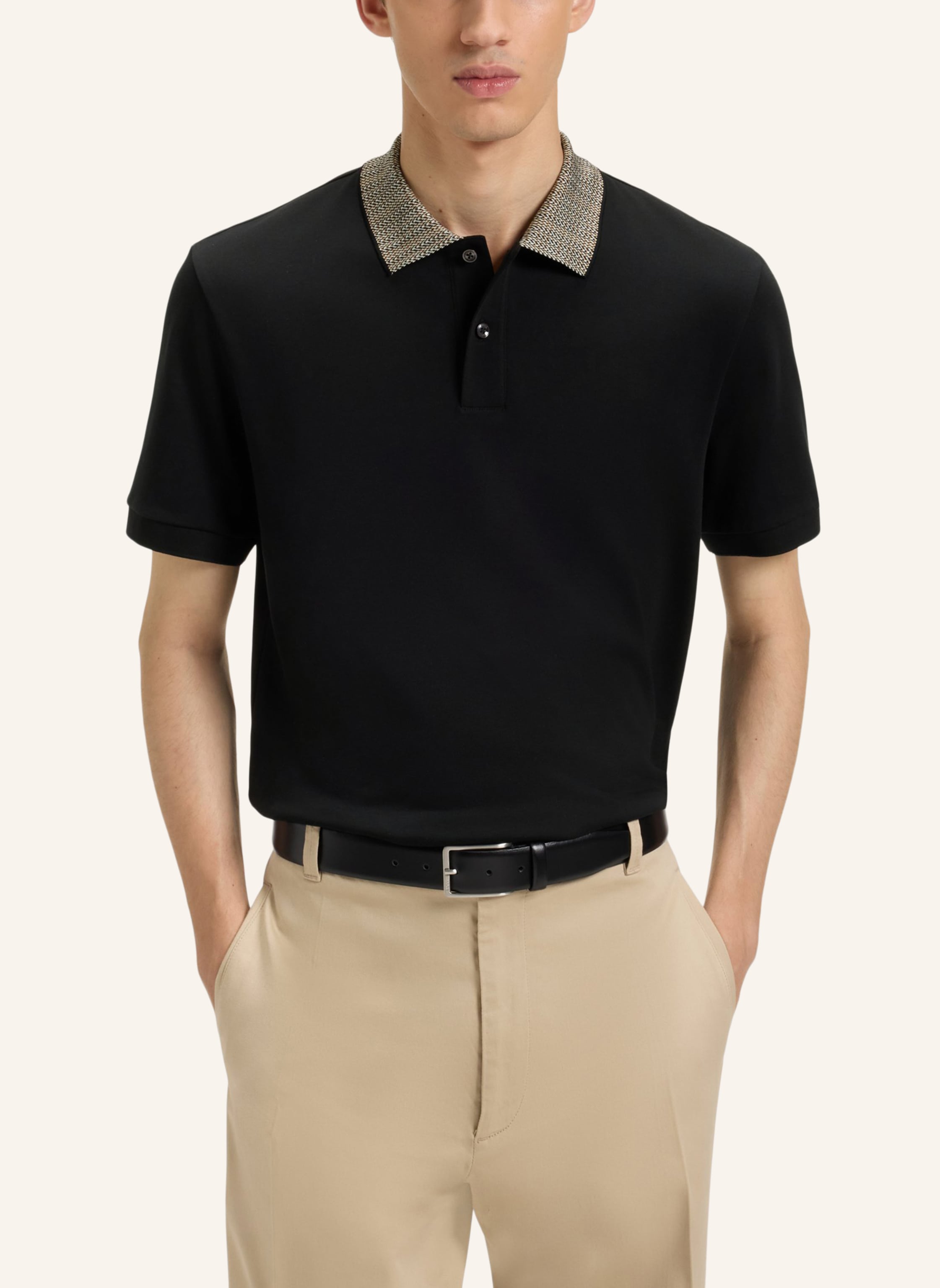 Thumbnail - Boss Poloshirt H-Parlay 302 Regular Fit schwarz