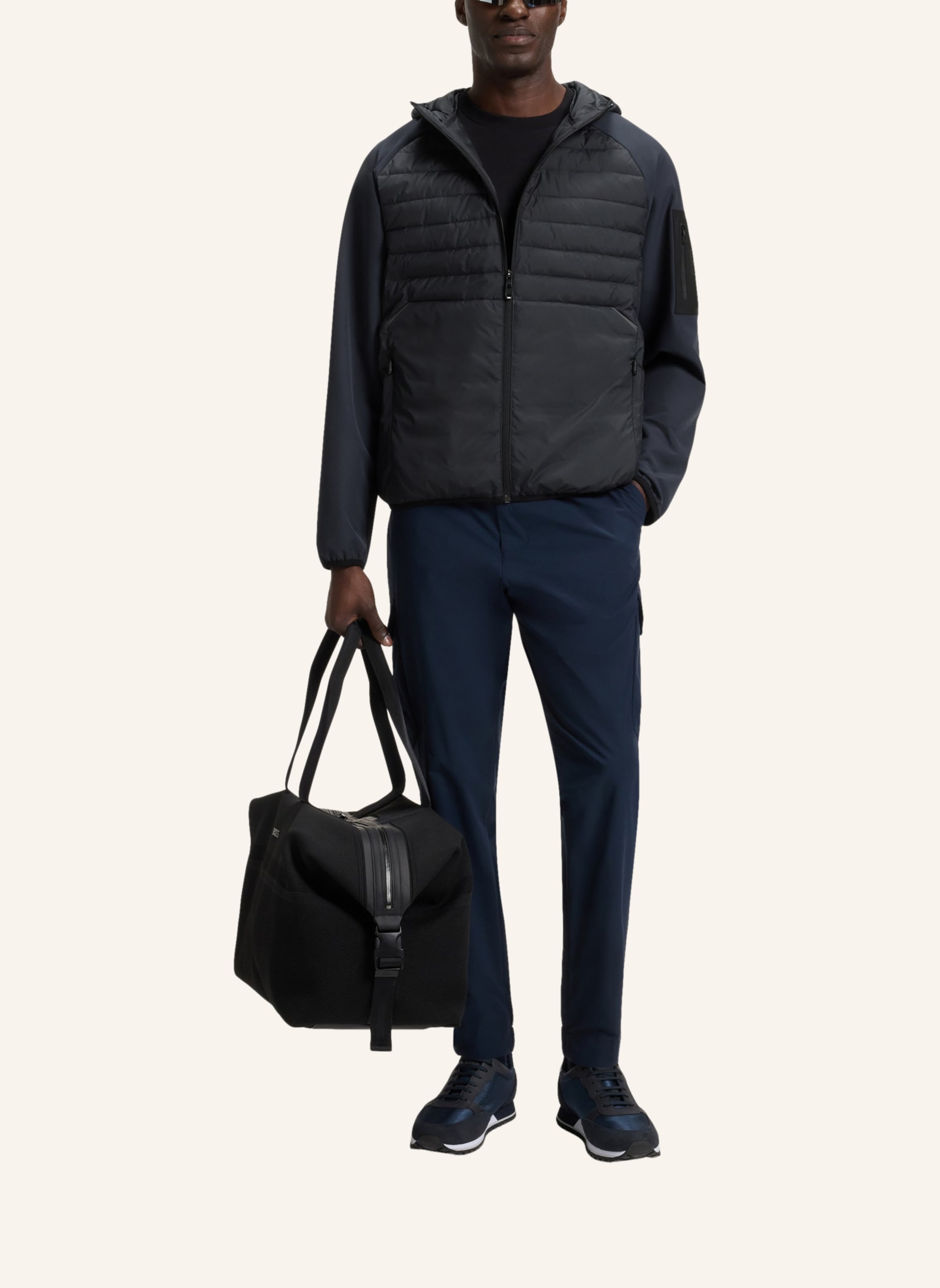 Thumbnail - Boss Casual Jacke J_Urbanex Hybrid Hd Regular Fit blau