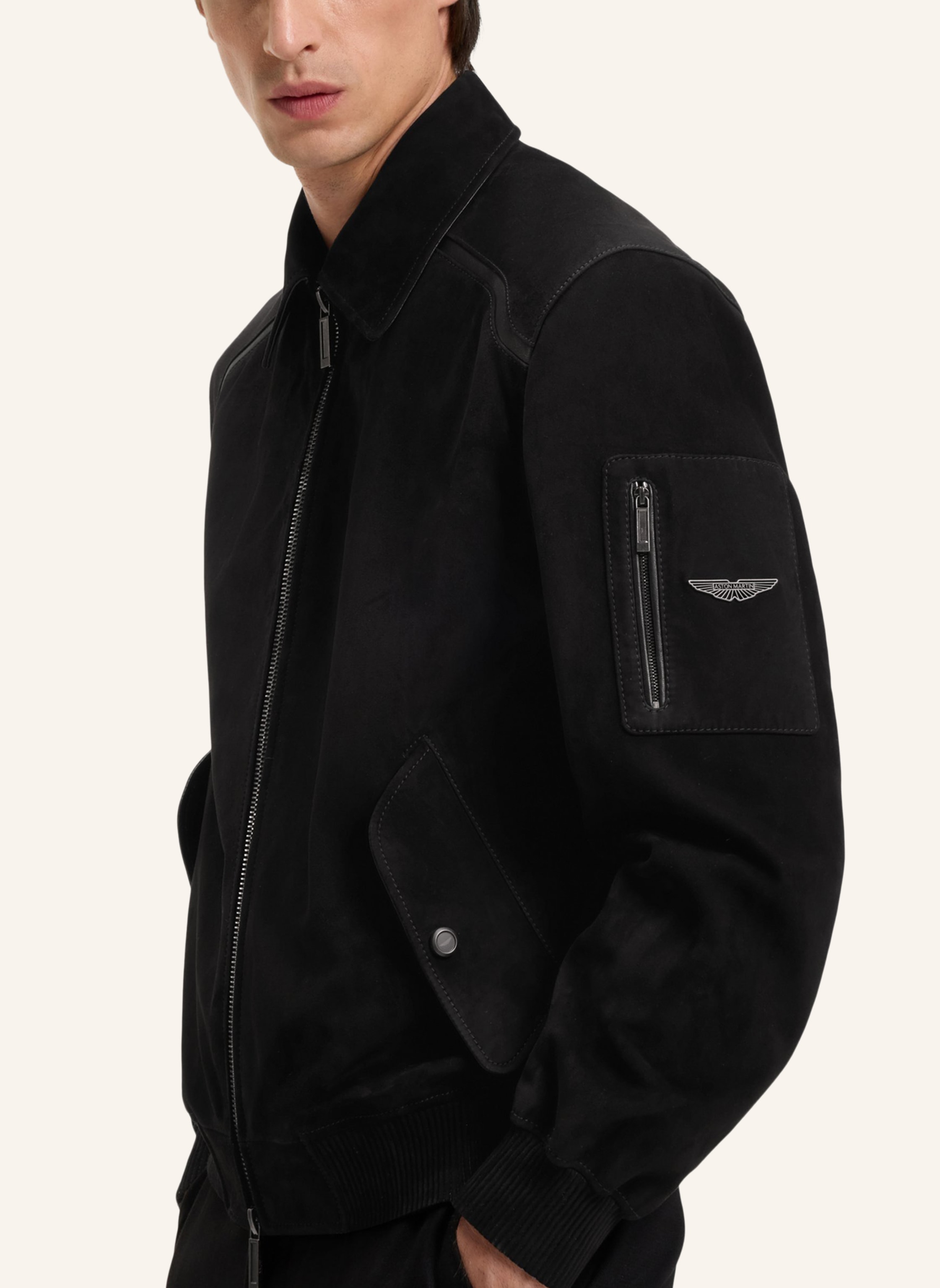 Thumbnail - Boss Lederjacke L-Ace_Am Regular Fit schwarz