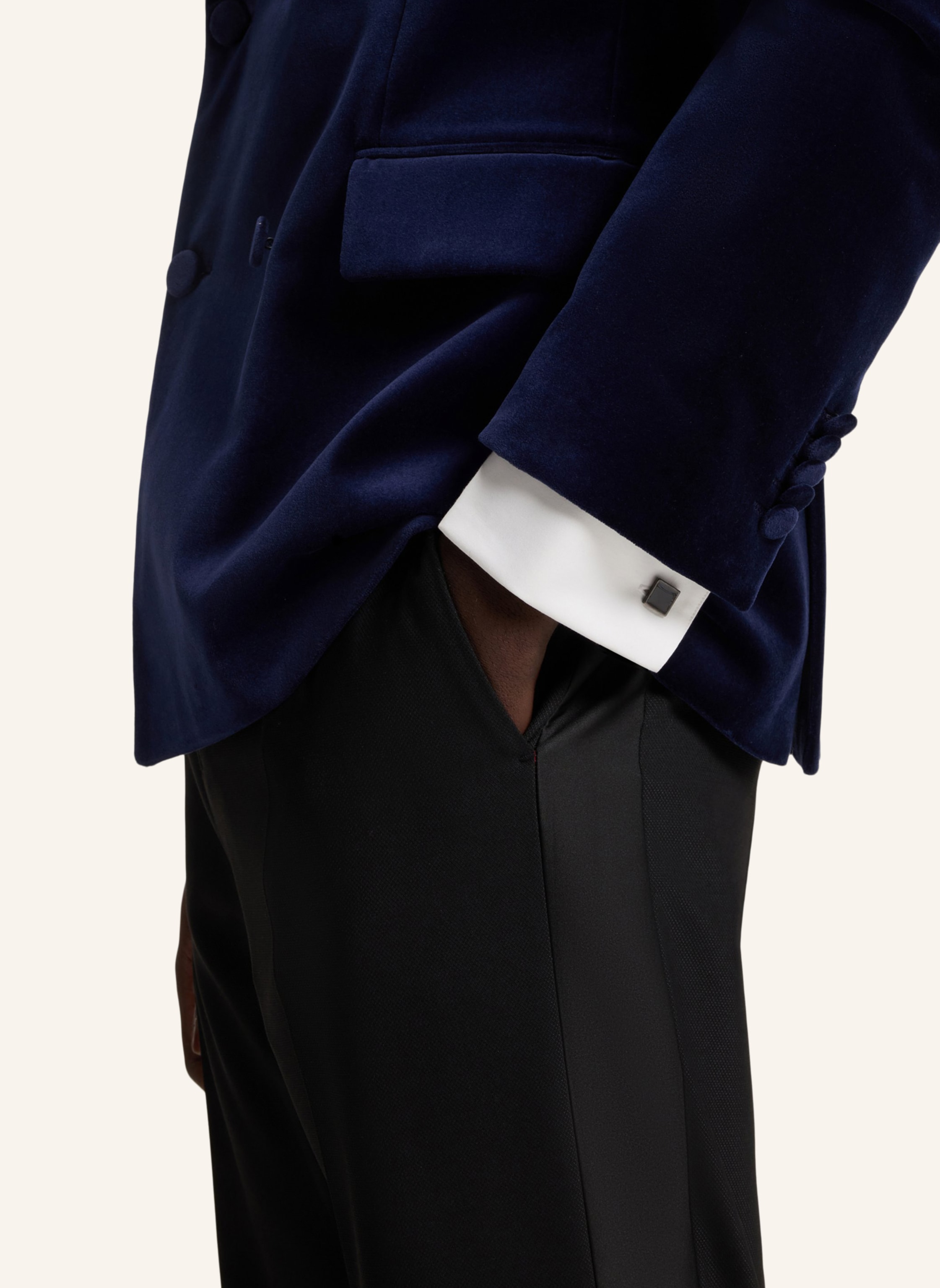 Thumbnail - Hugo Manschettenknopf E-Totake-Cuf schwarz