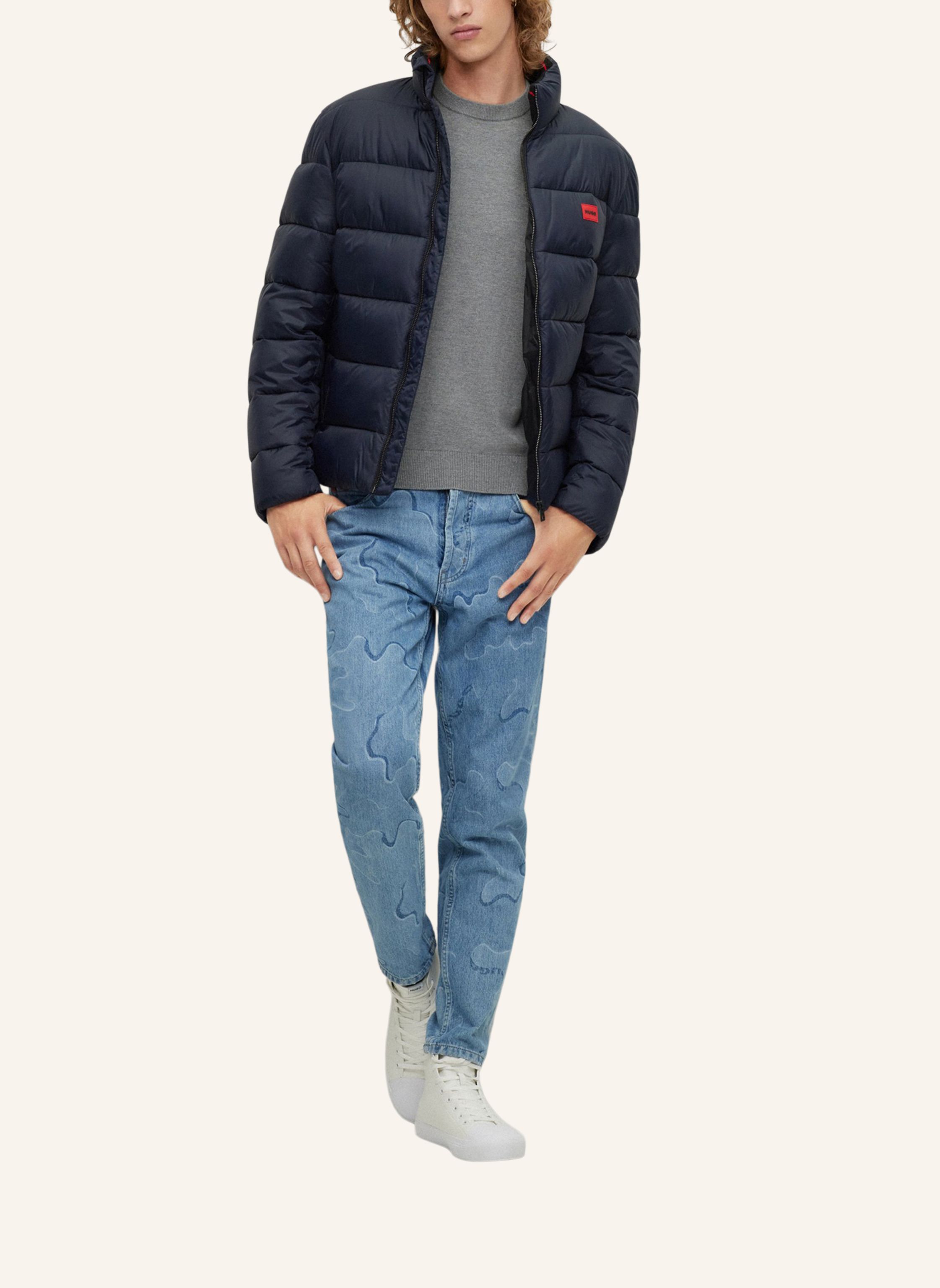 Thumbnail - Hugo Pullover San Cudo-1 Regular Fit grau