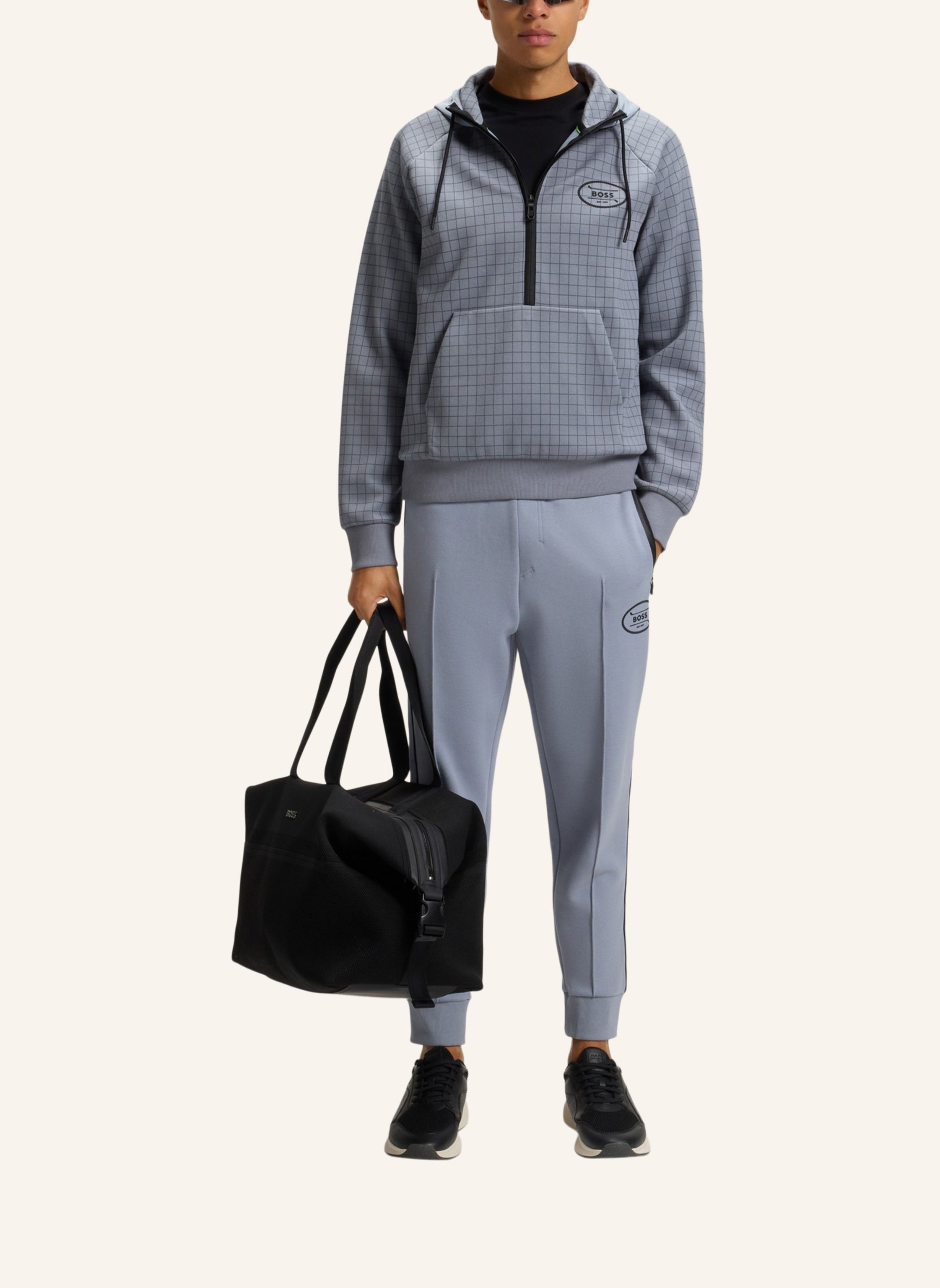 Thumbnail - Boss Sweatshirt Qz Hoodie Gl Regular Fit grau