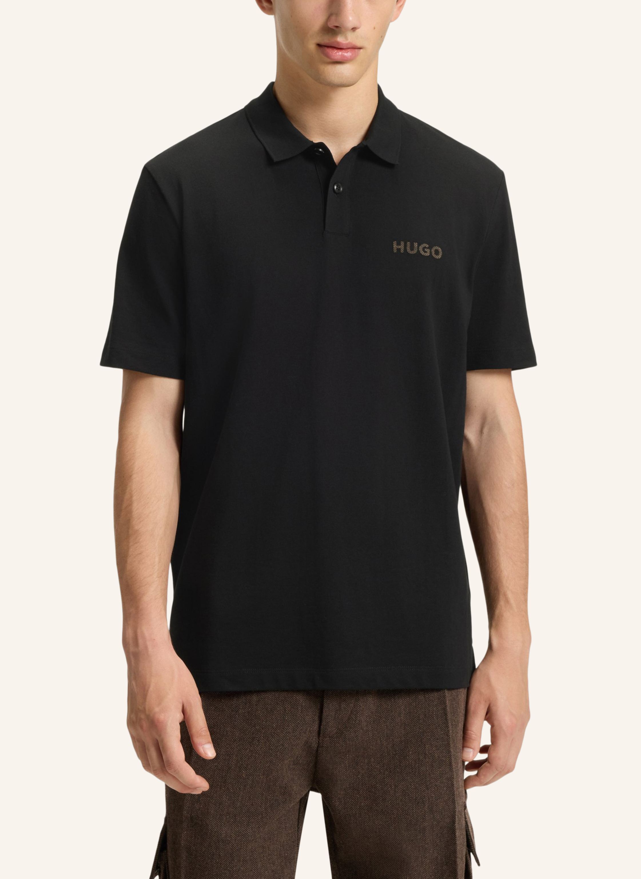 Thumbnail - Hugo Poloshirt Dirlmere Regular Fit schwarz