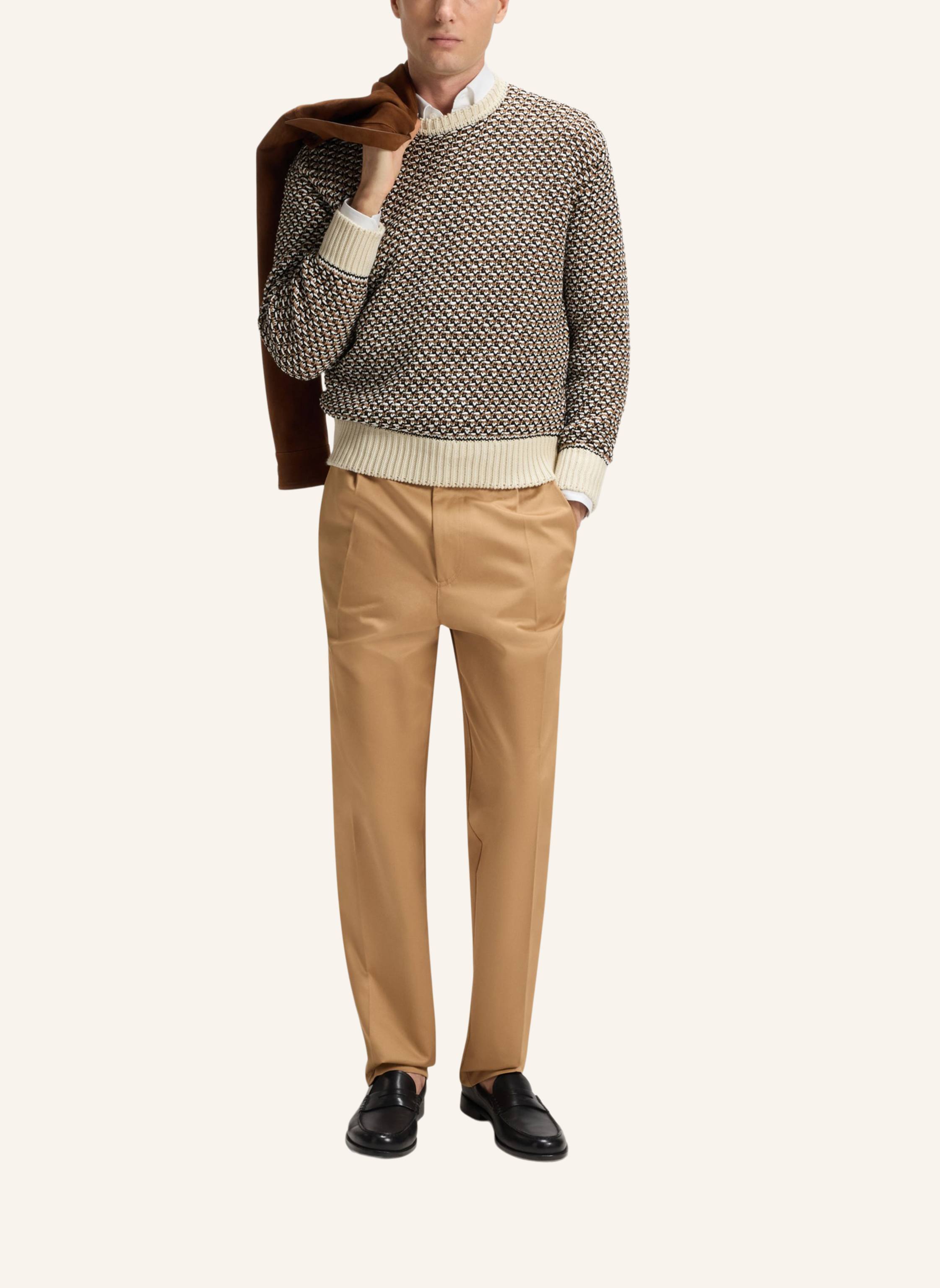 Thumbnail - Boss Pullover C-Imauro Relaxed Fit weiss