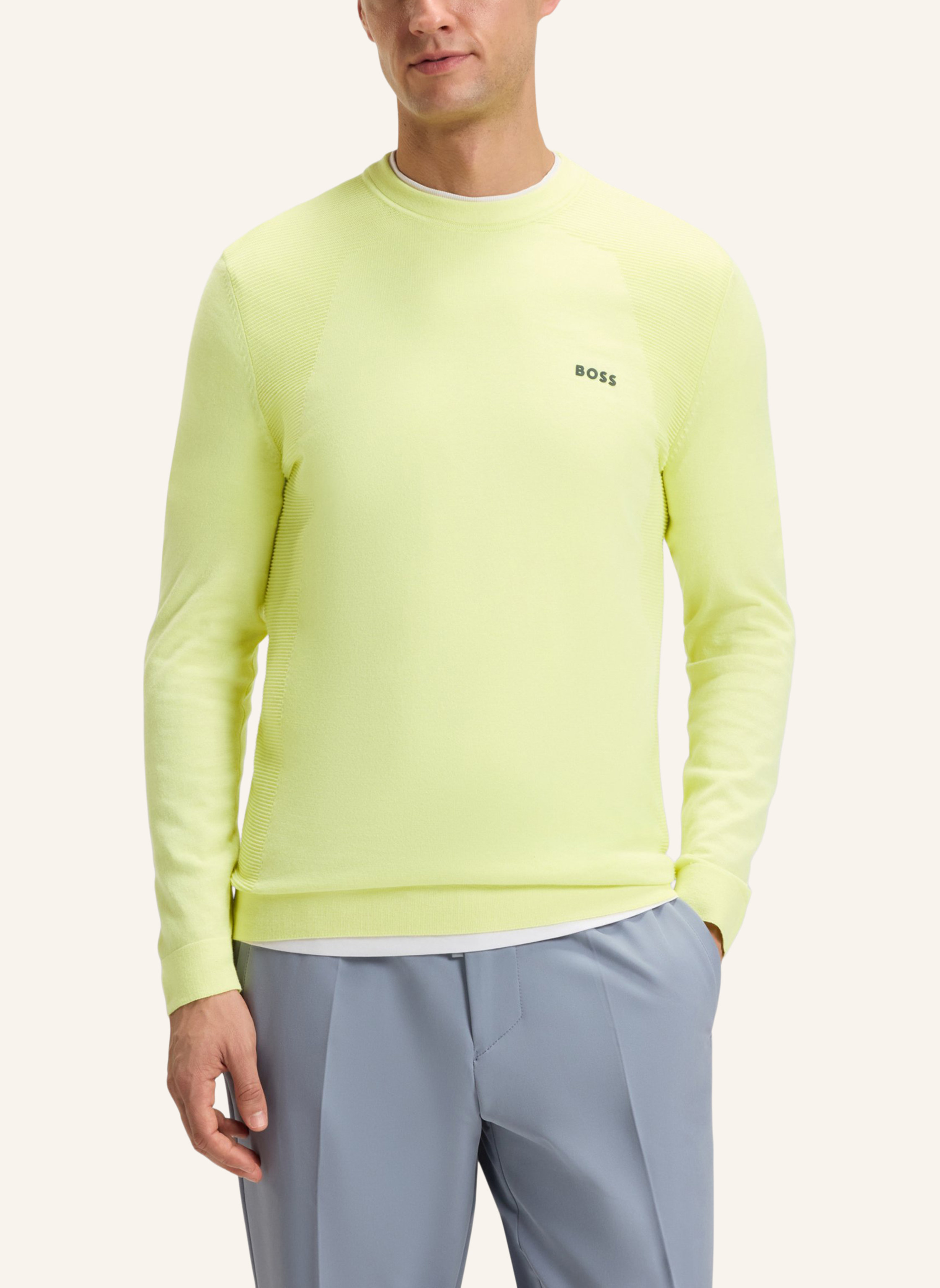 Thumbnail - Boss Pullover K_Momentum-Lite Cn Regular Fit gruen