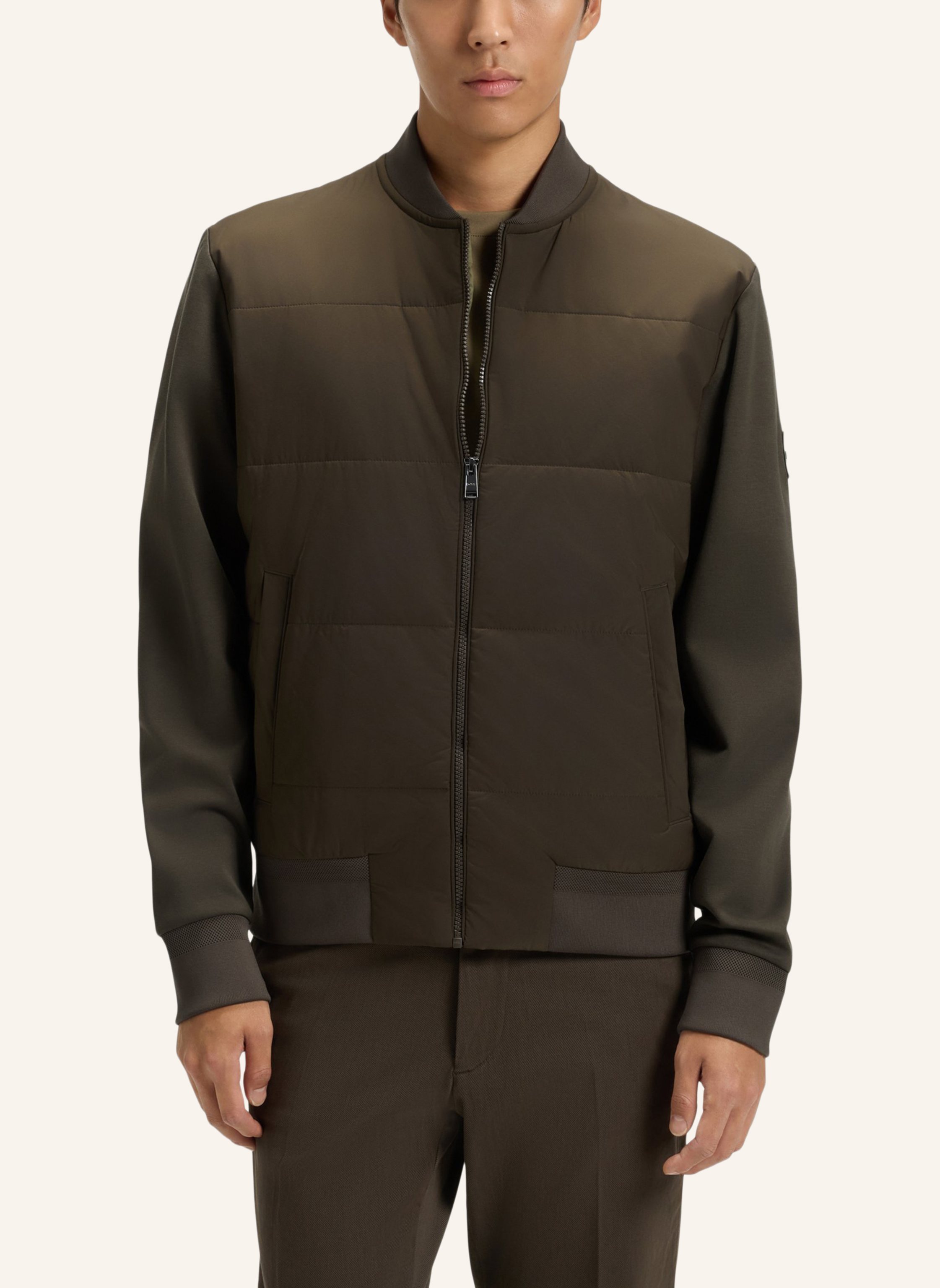 Thumbnail - Boss Jacke Skiles Im Materialmix gruen