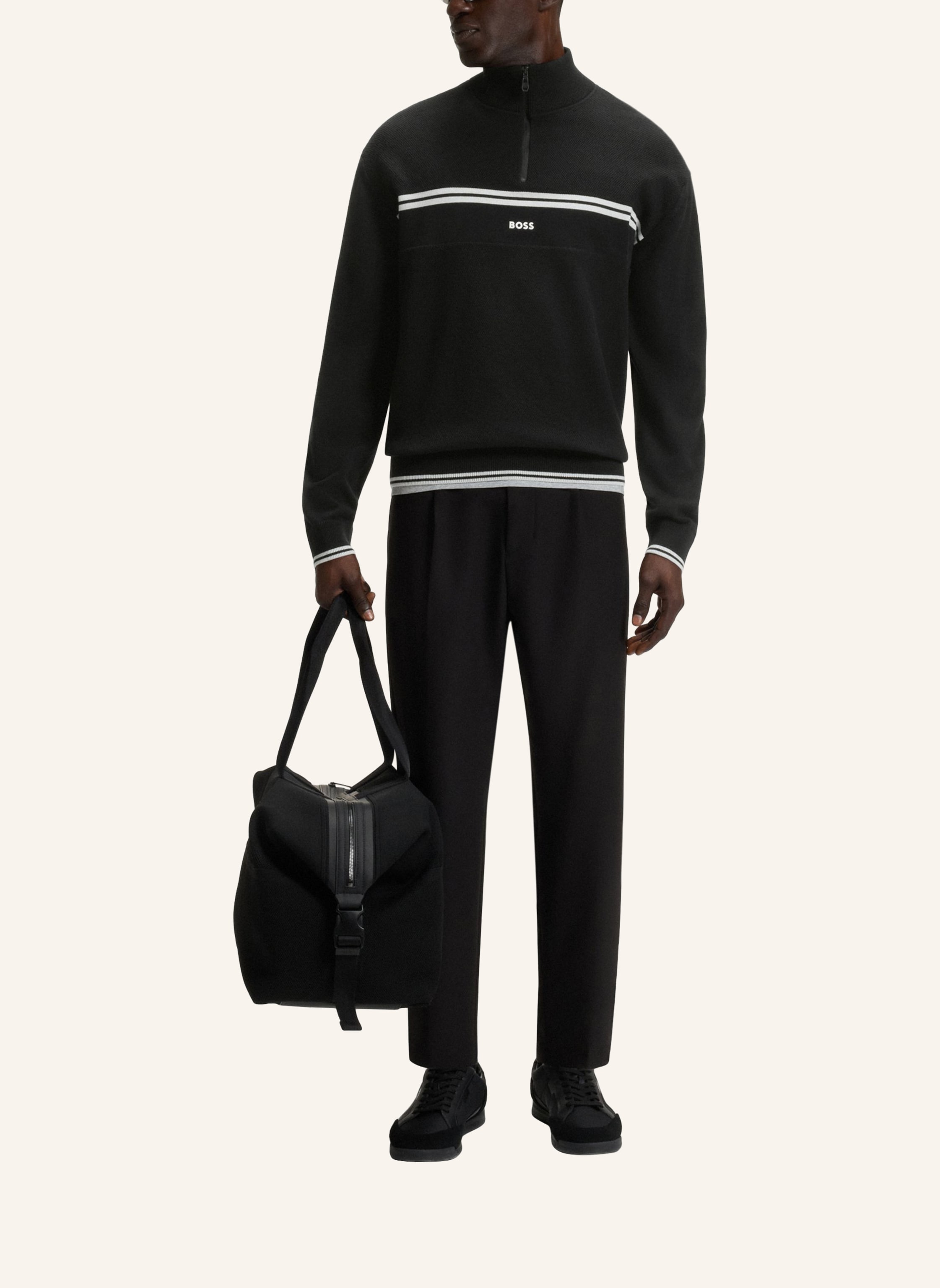 Thumbnail - Boss Pullover K_Zone Qz Regular Fit schwarz