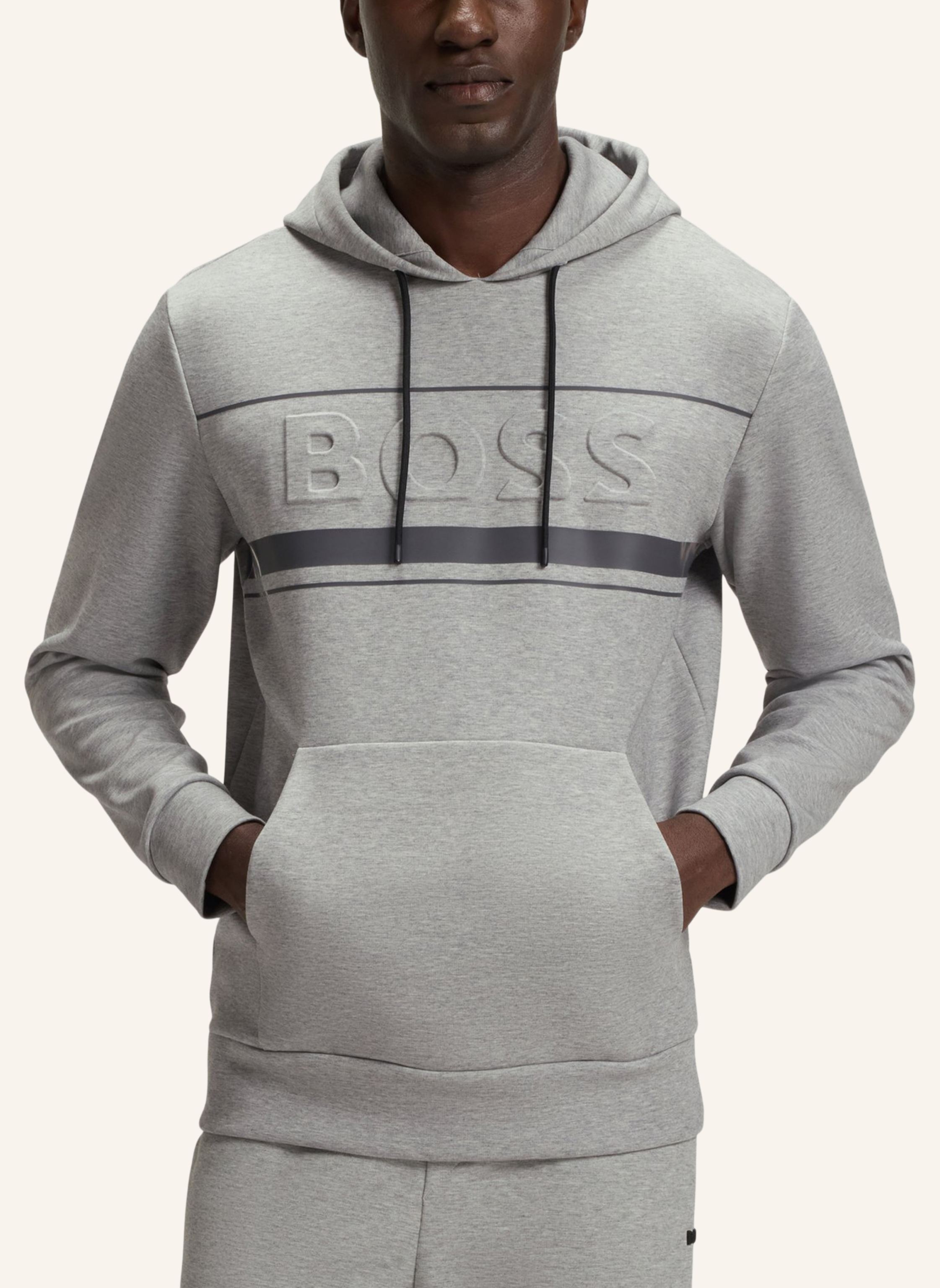Thumbnail - Boss Sweatshirt Soody Zone Regular Fit silber