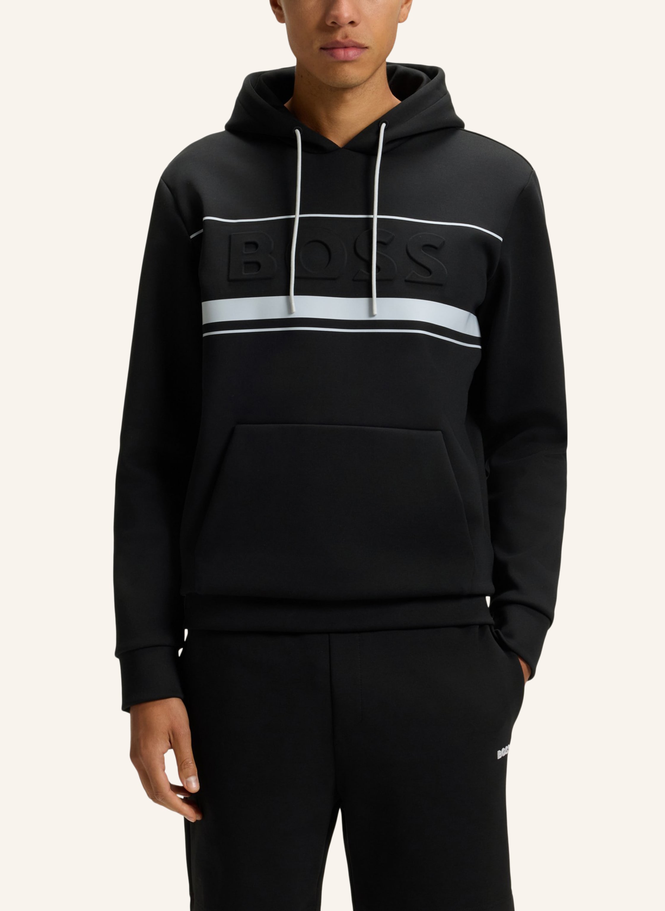 Thumbnail - Boss Sweatshirt Soody Zone Regular Fit schwarz