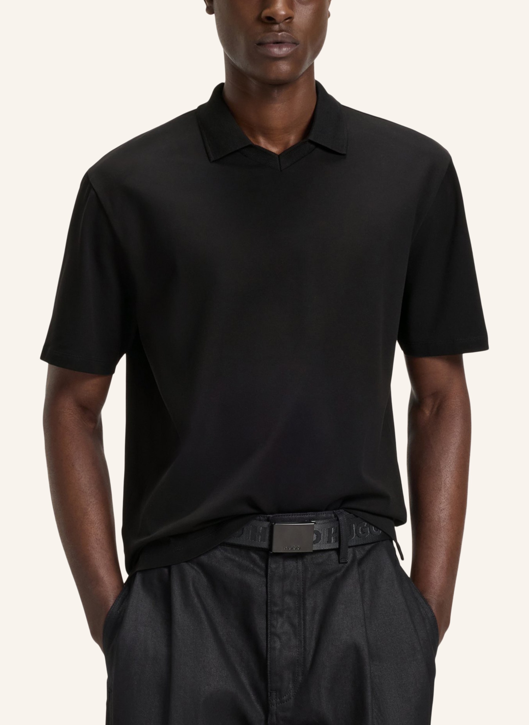 Thumbnail - Hugo Poloshirt Dimersve Relaxed Fit schwarz