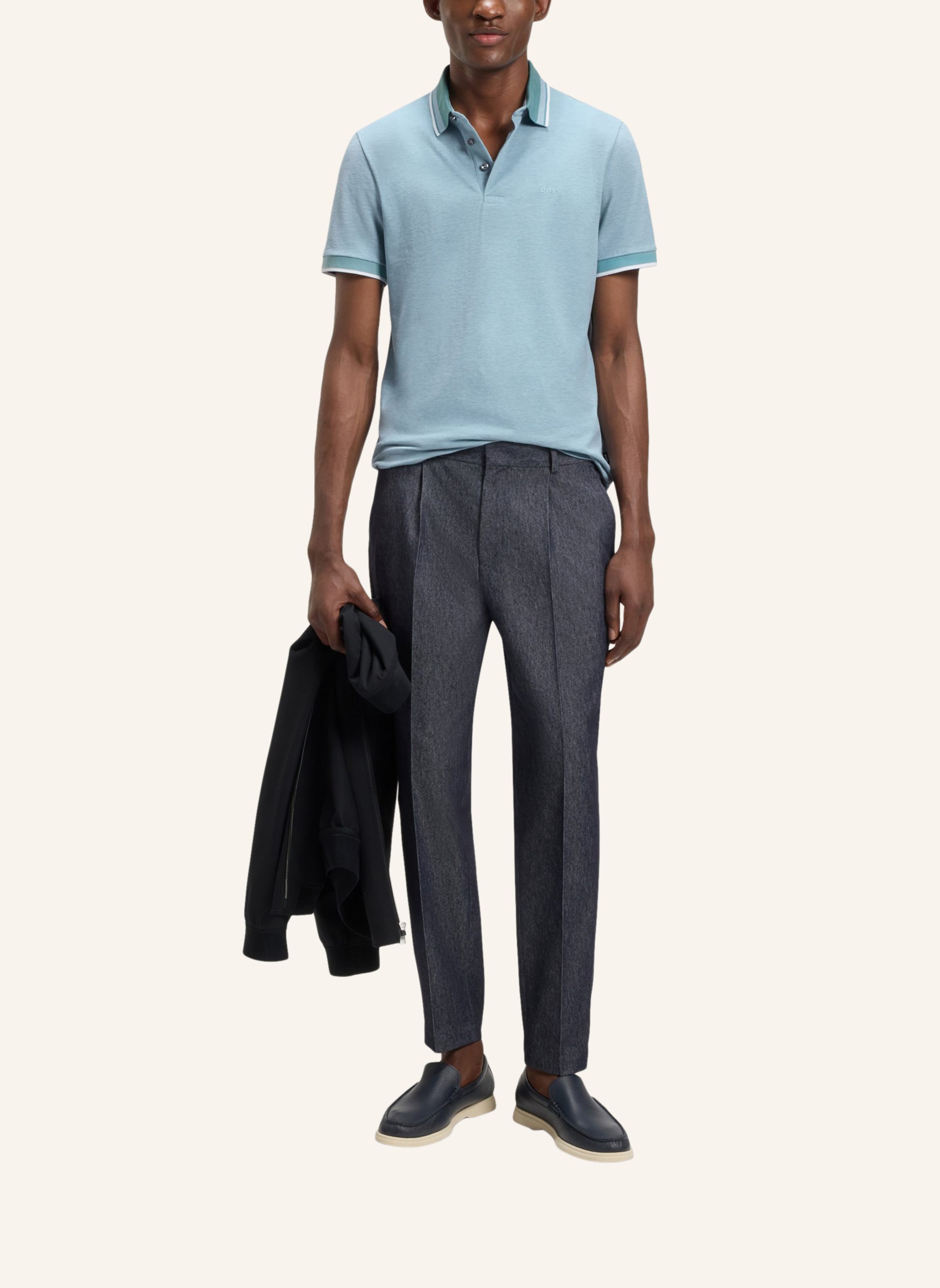 Thumbnail - Boss Poloshirt H-Prout 141 Regular Fit blau