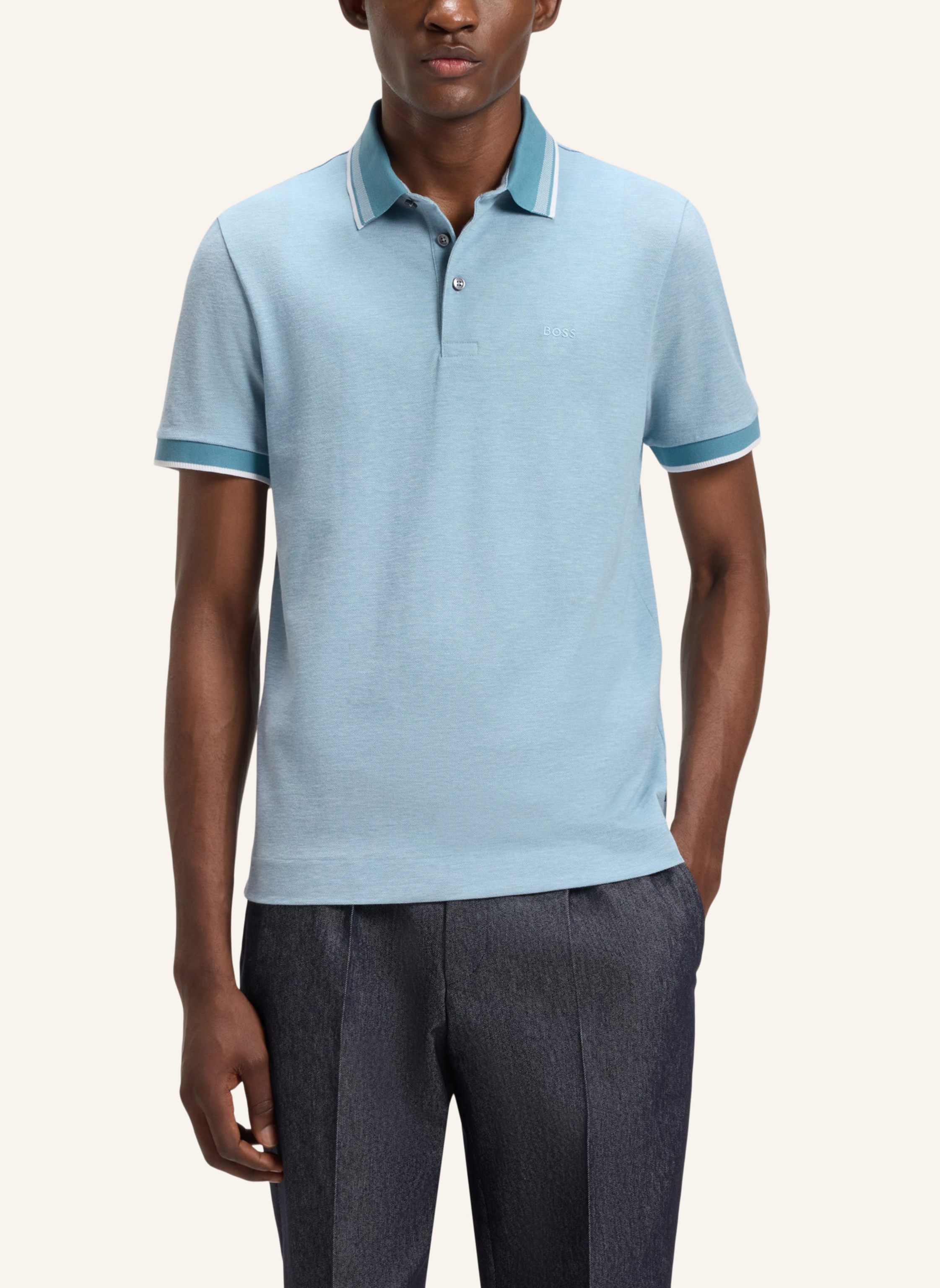 Thumbnail - Boss Poloshirt H-Prout 141 Regular Fit blau