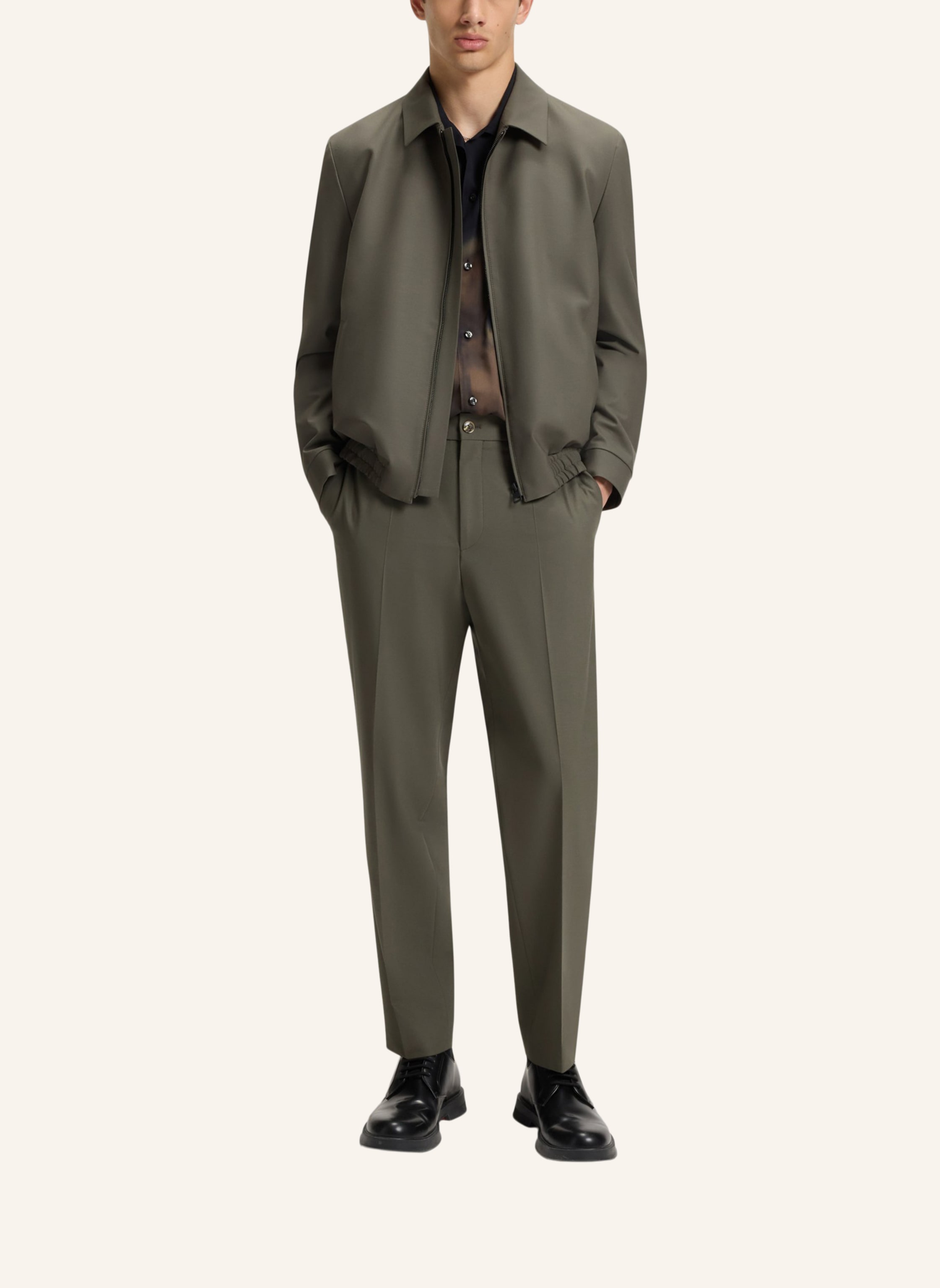 Thumbnail - Hugo Business Hose Gos233F1X Slim Fit gruen