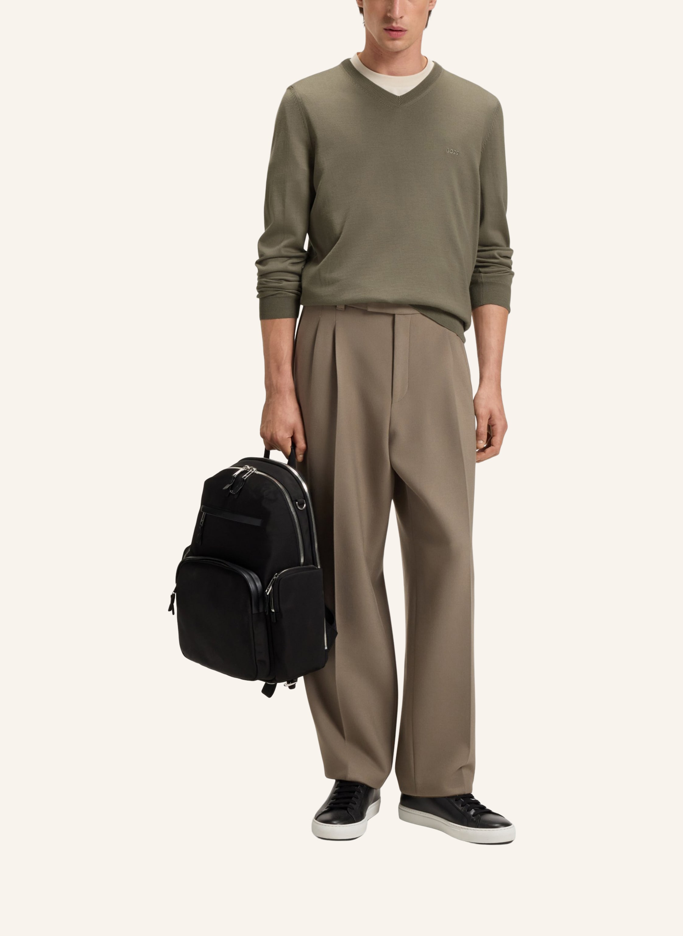 Thumbnail - Boss Pullover Baram-L Regular Fit braun