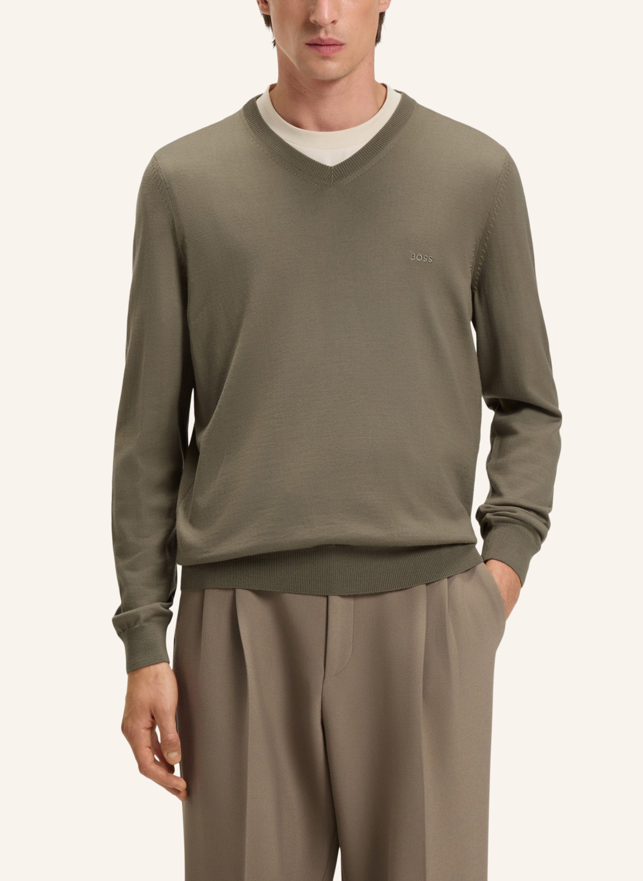 Thumbnail - Boss Pullover Baram-L Regular Fit braun