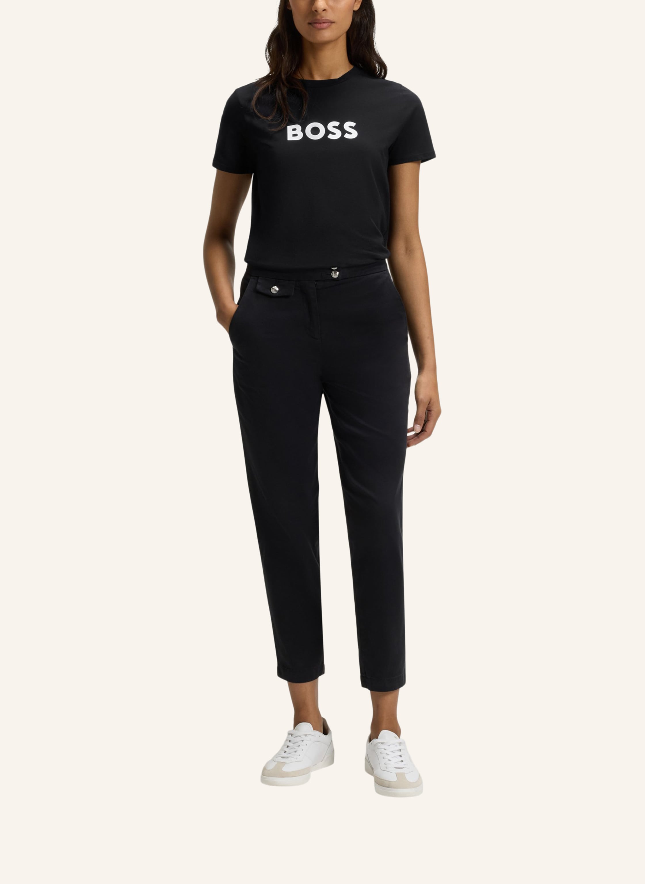 Thumbnail - Boss T-Shirt C_Elogo_5 Regular Fit schwarz