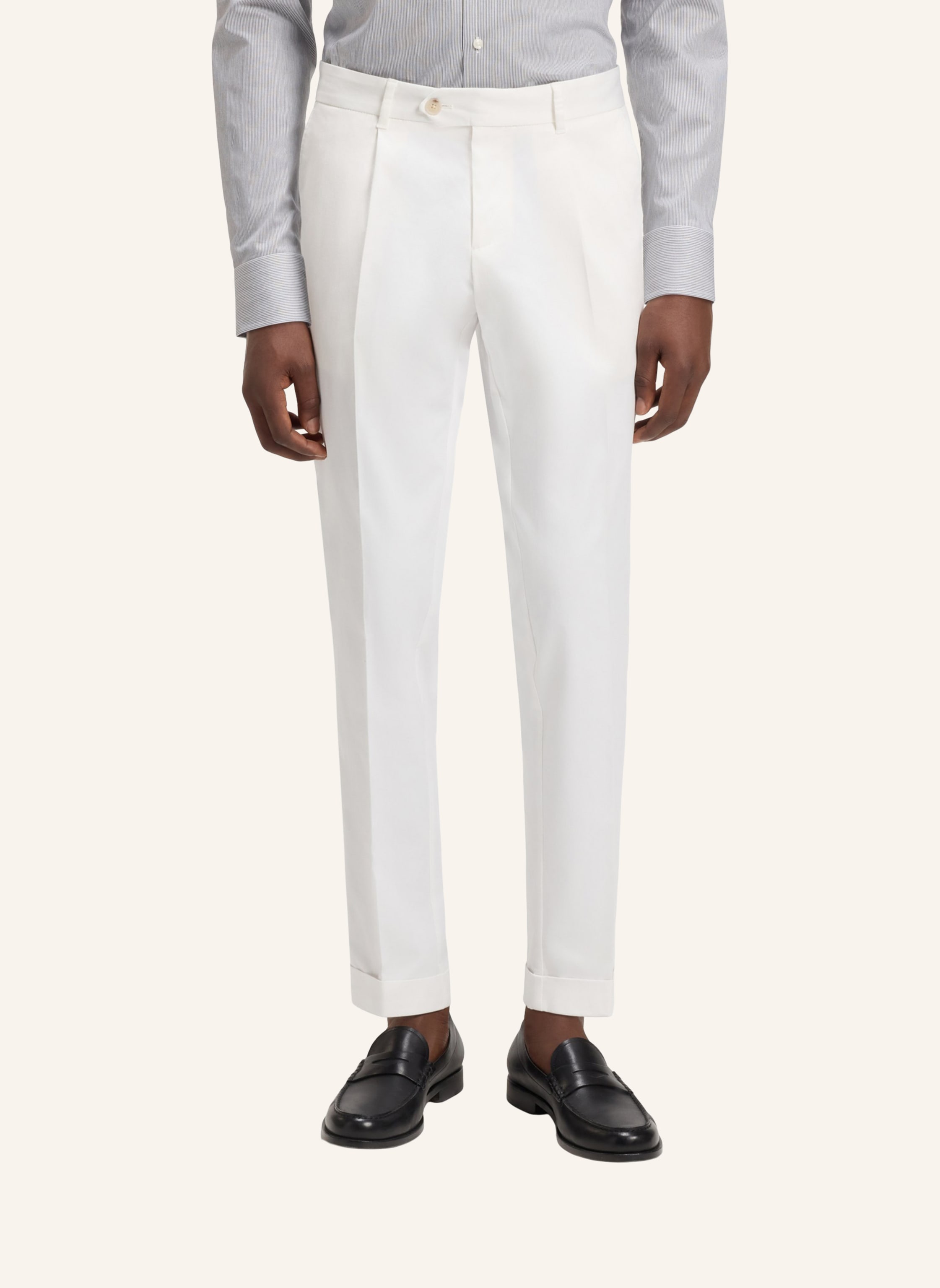 Thumbnail - Boss Business Hose C-Genius-Pltuwg-253f Slim Fit weiss