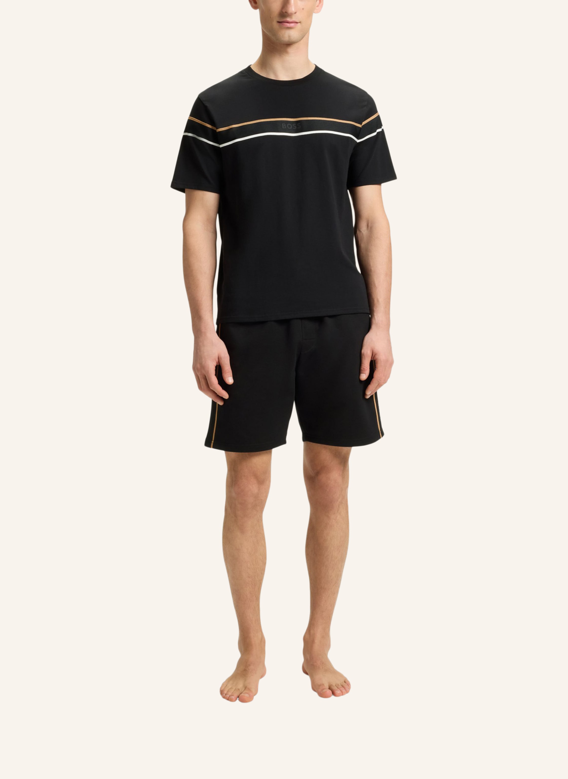 Thumbnail - Boss Loungewear Oberteil Iconic T-Shirt Regular Fit schwarz