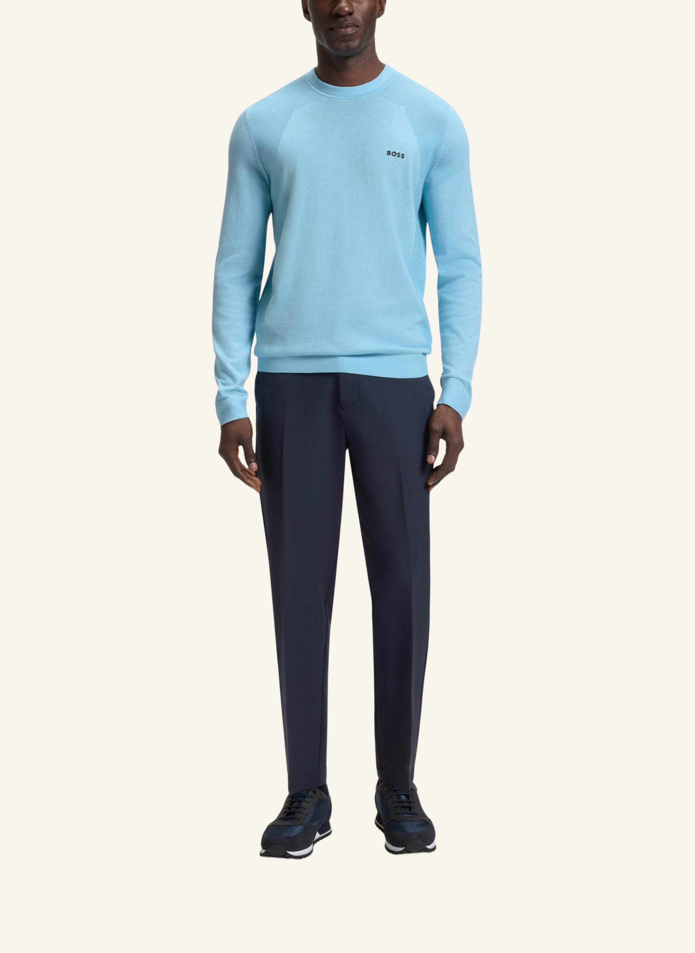 Thumbnail - Boss Pullover K_Momentum-Lite Cn Regular Fit blau
